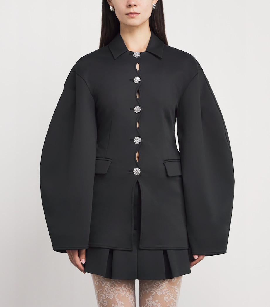 Neoprene Oversized Blazer 252 PHANTOM Image 3