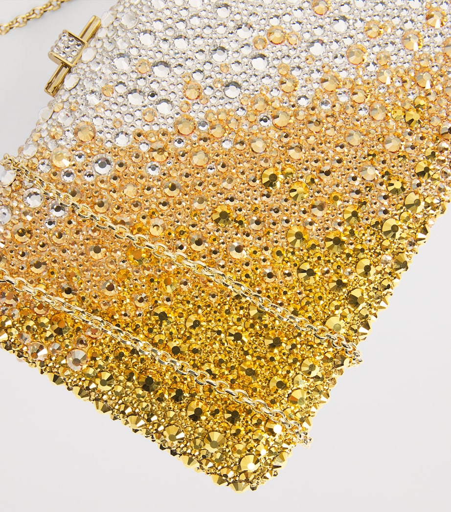 Judith Leiber Slim Slide Gradient Caviar Clutch Bag Champagne Aurum Mlti Image 6