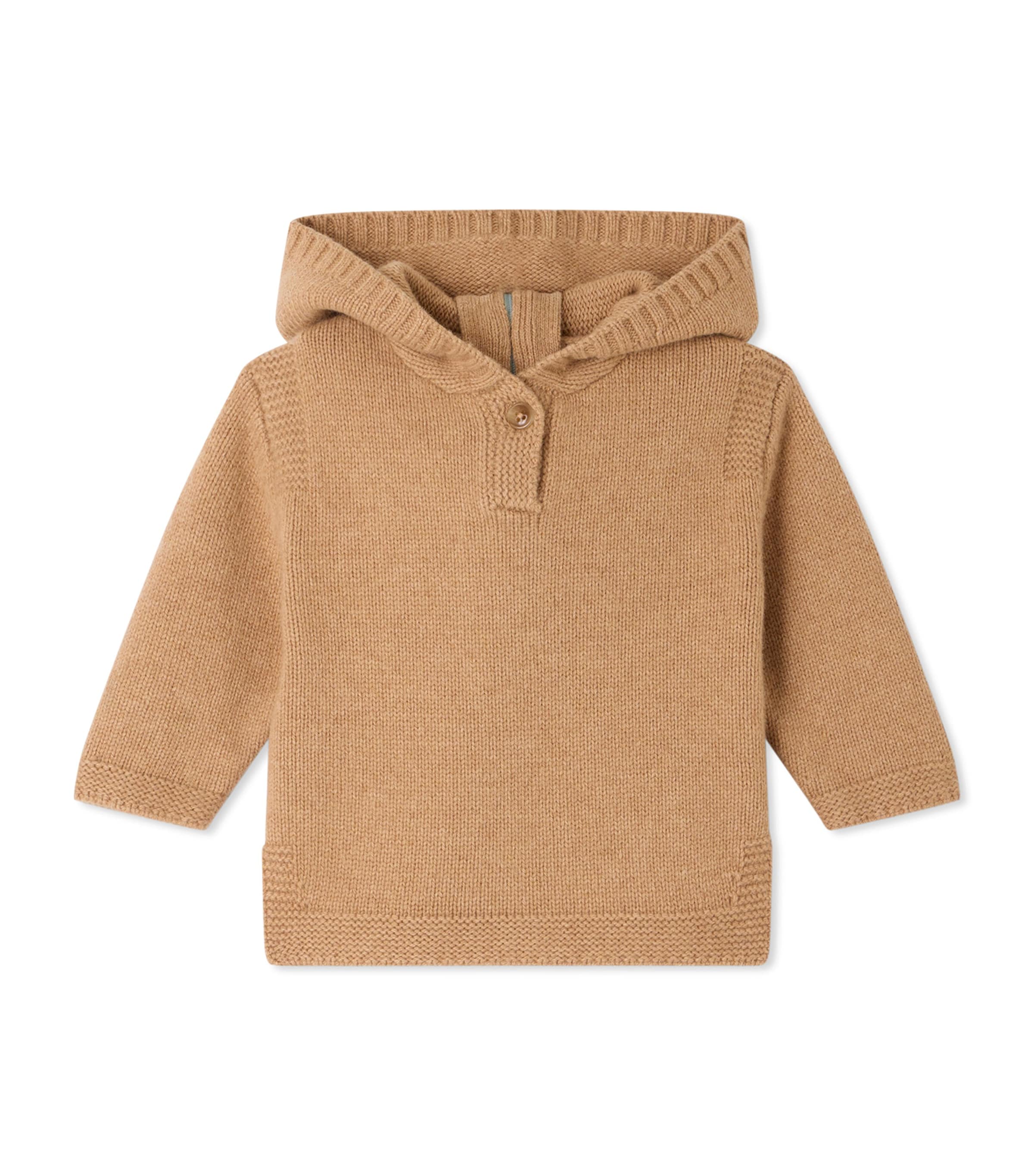 Bonpoint Wool-Blend Hoodie (3-18 Months) Rose The Image 1