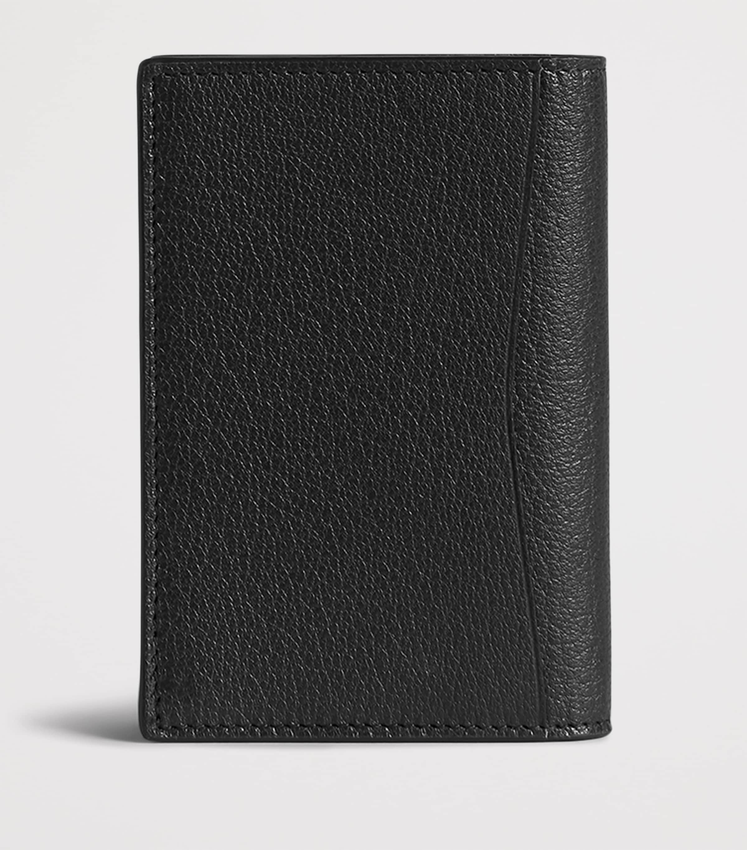 Goatskin Duke Fine Business Card Case 001BLACK Image 2