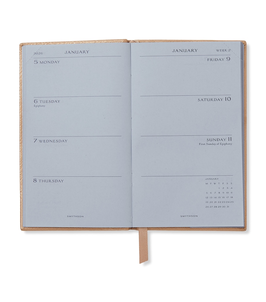 Panama Leather Weekly Diary 2026 BRONZE Image 2