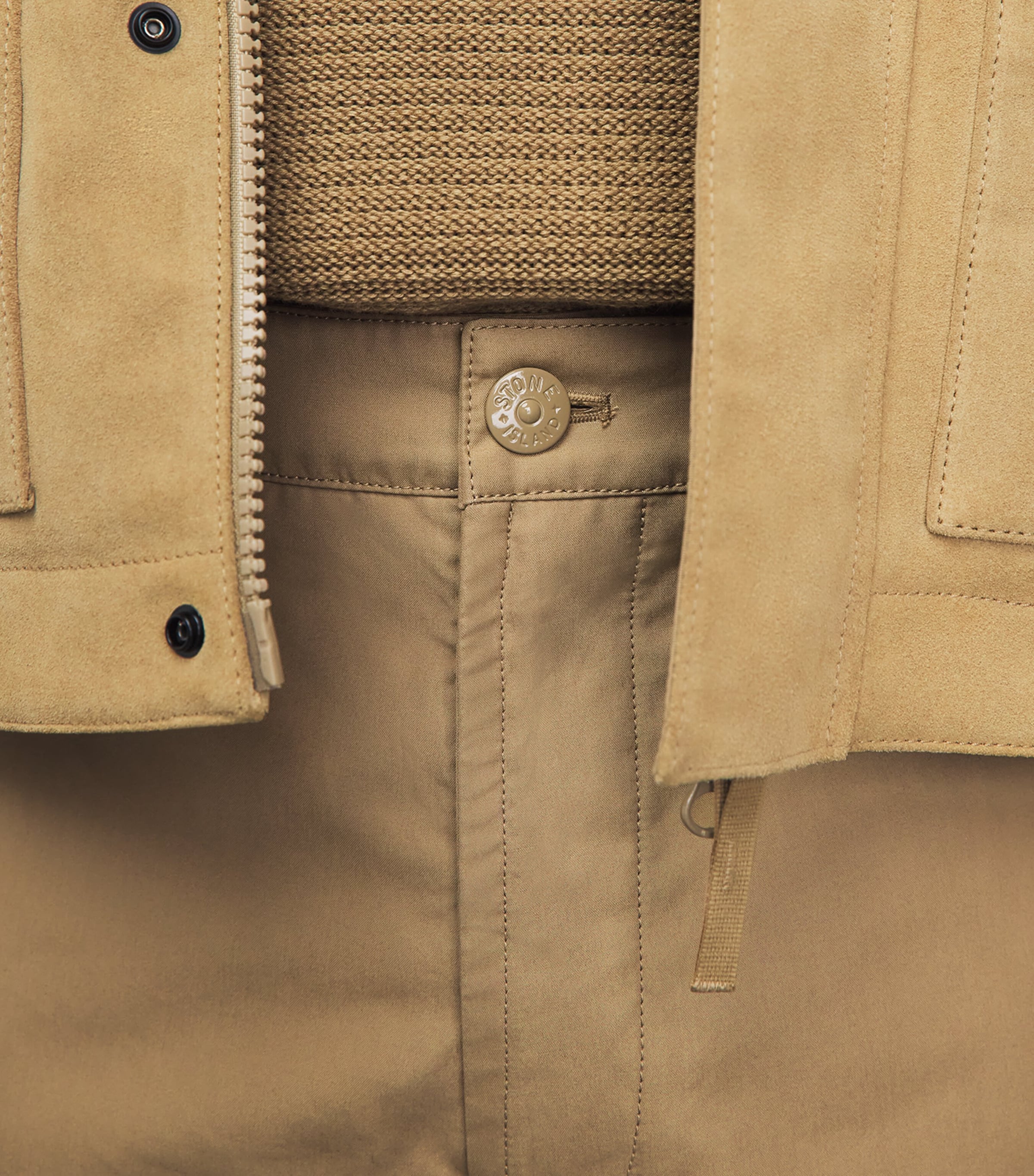 Stone Island Mens Cotton Ghost Straight Chinos Image 3