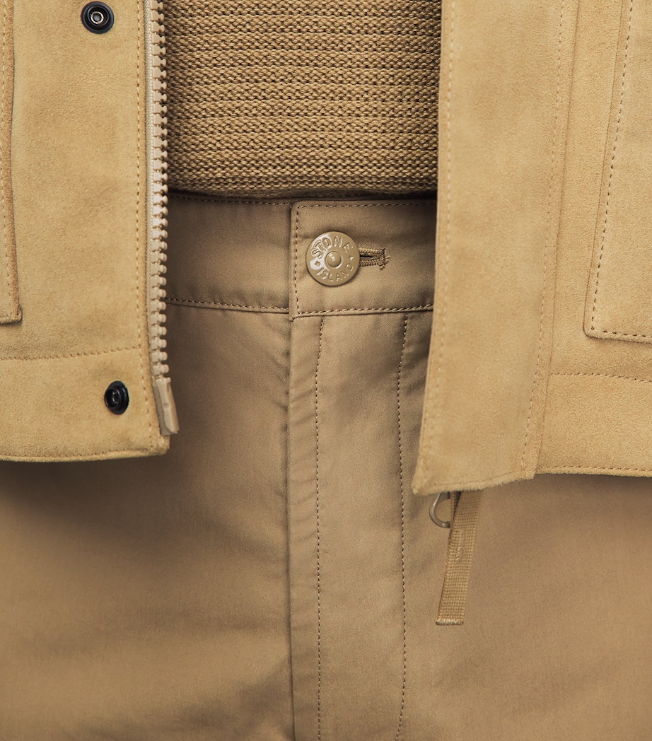 Stone Island Mens Cotton Ghost Straight Chinos Image 3