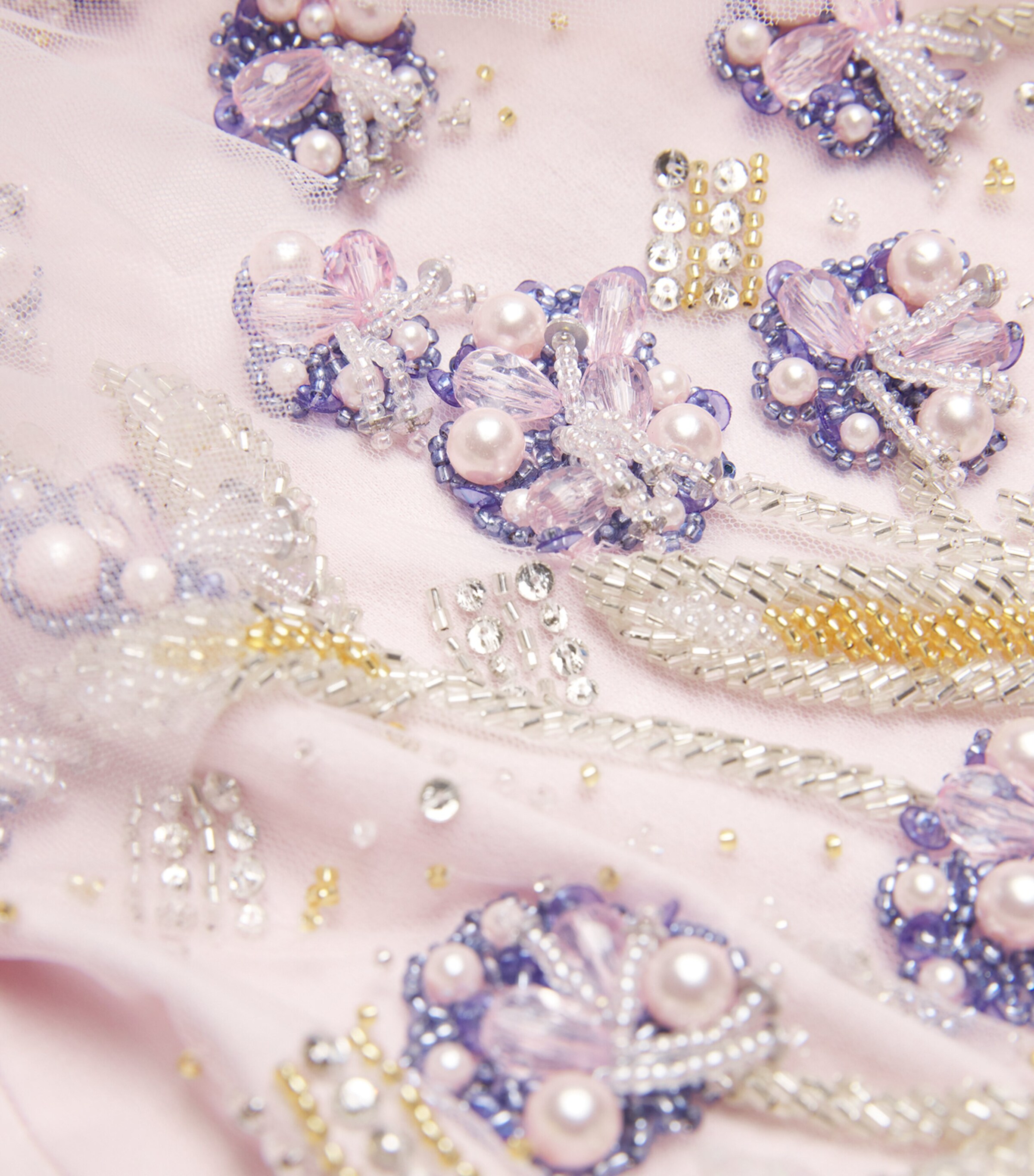 Tulle Embellished Lavender Love Dress (4-5 Years) ORCHID ICE Image 3