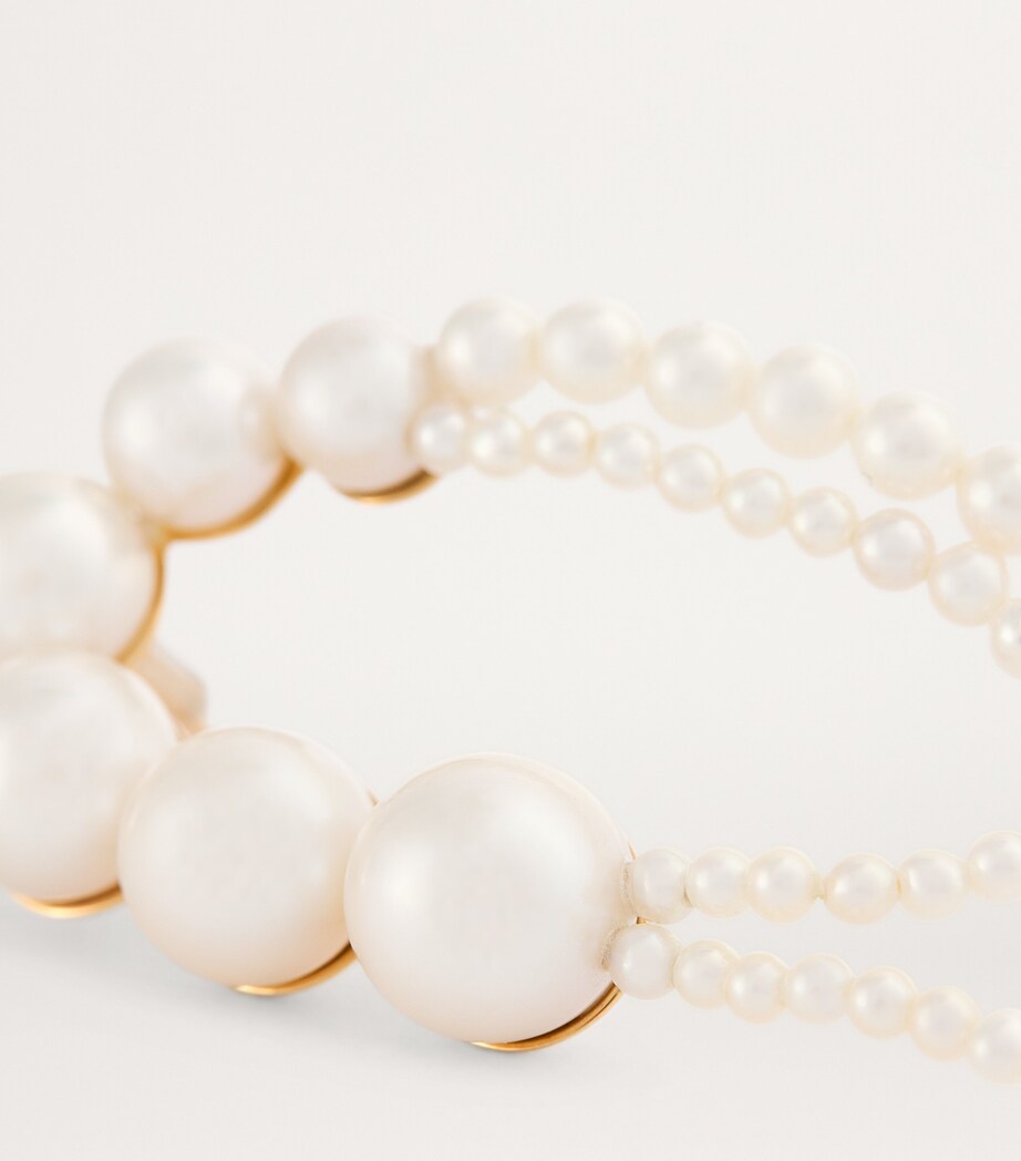 Sophie Bille Brahe Yellow Gold and Pearl Embrassée de Perle Single Left Earring Yellow Gold Image 5