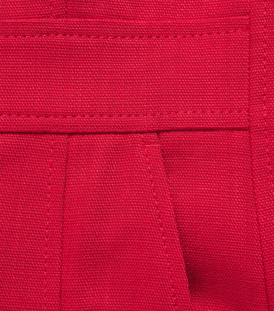 ME+EM Womens Tailored Wide-Leg Jumpsuit Ruby Red Image 6