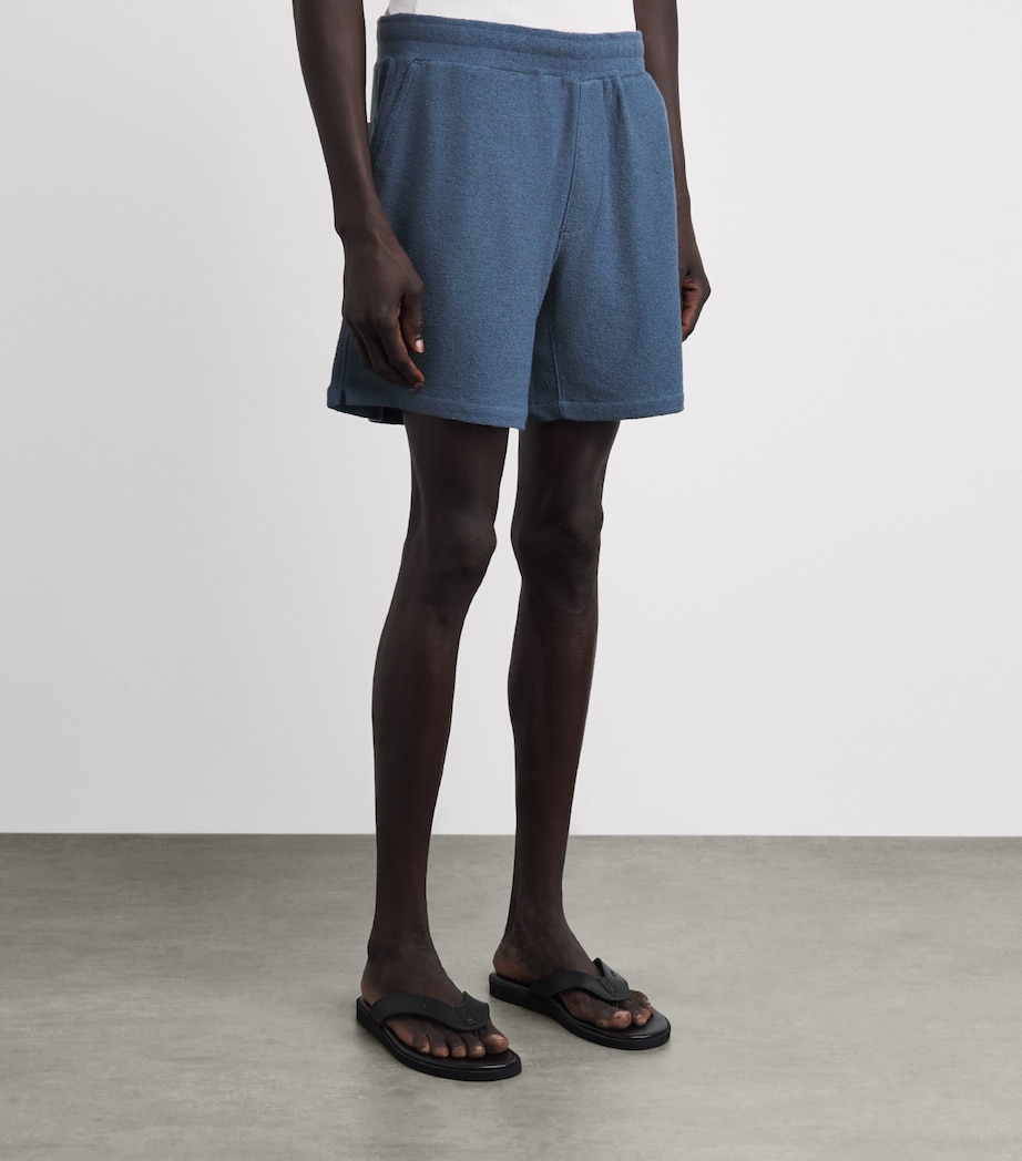 PAIGE Mens Bouclé Elijah Shorts Lakeside Image 4