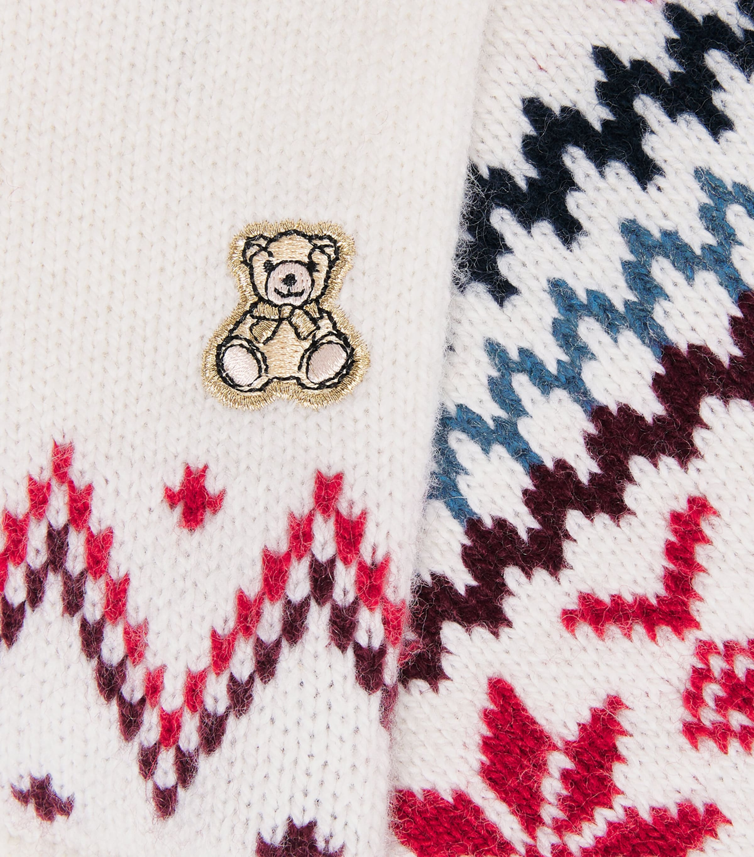 Harrods Wool-Blend Fair Isle Bodysuit (0-18 Months) Image 3