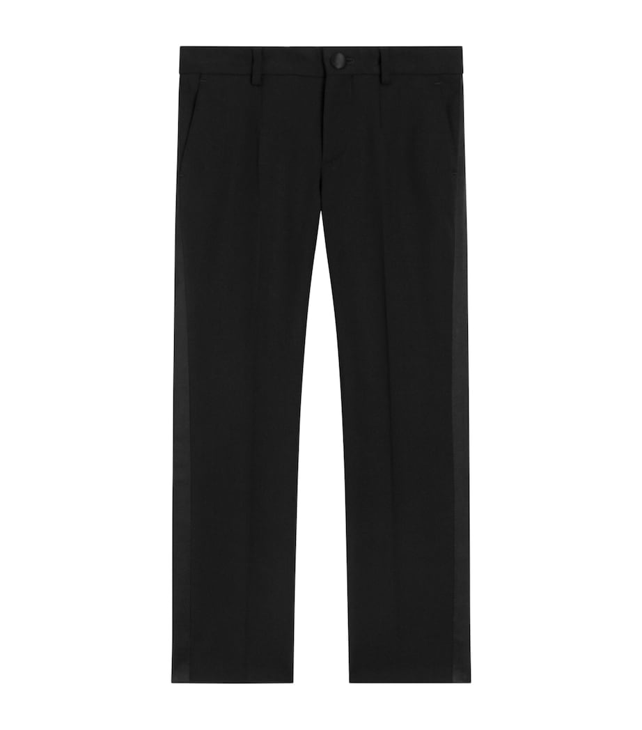 Dolce&Gabbana Kids Virgin Wool-Blend Tailored Trousers (8-14 years) Black Image 1
