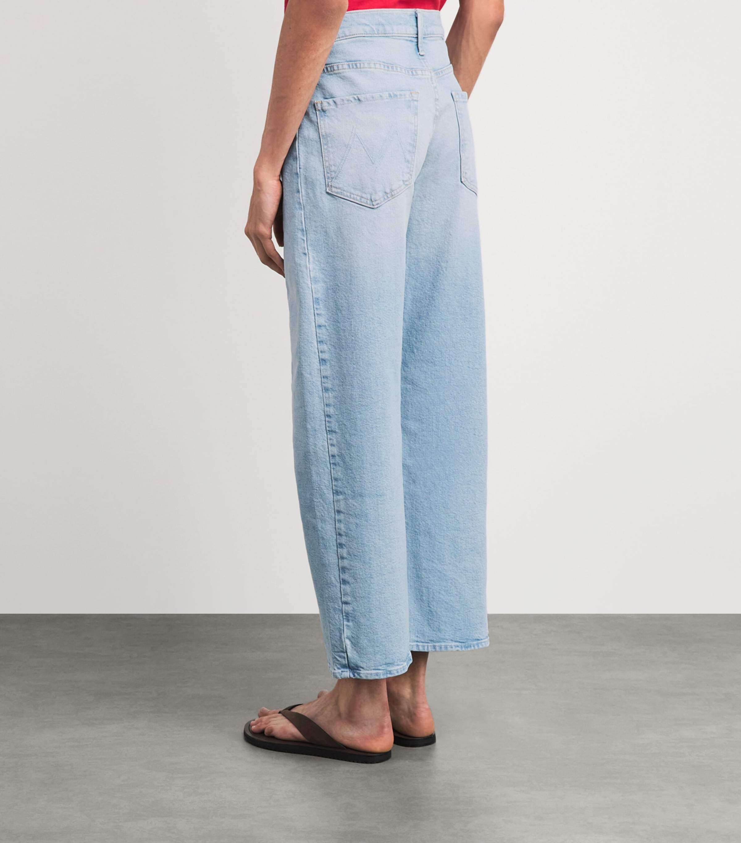 MOTHER Womens The Mid-Rise Half-Pipe Wide-Leg Jeans Irp Instant Rep Image 5