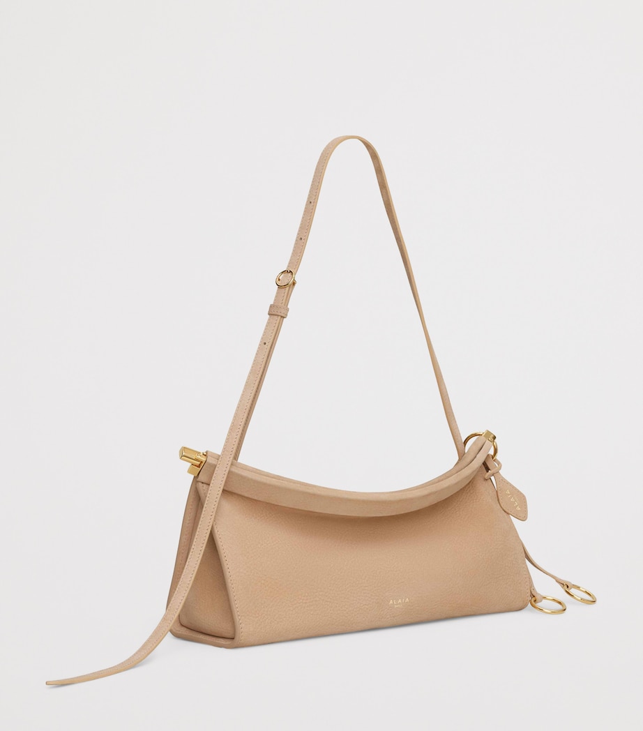 Medium Leather Le Click East West Shoulder Bag DESERT Image 2