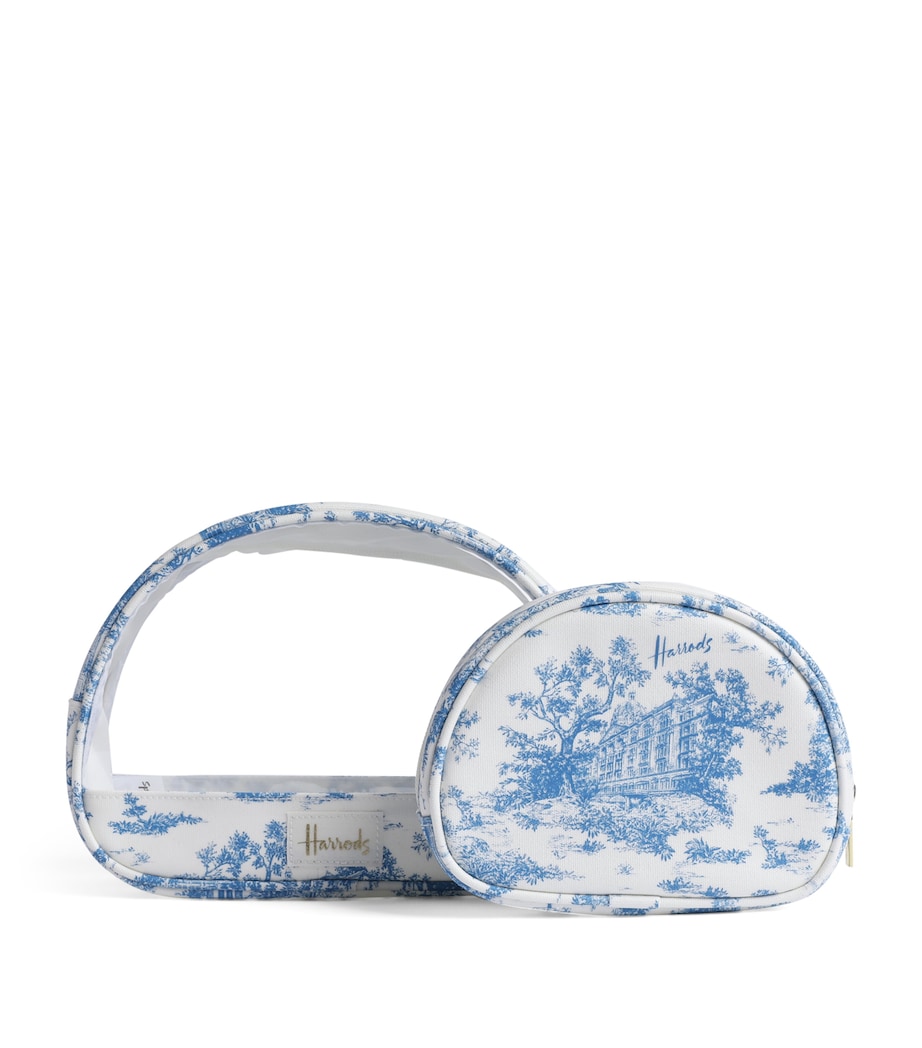 Toile Cosmetic Bags (Set of 2) BLUE Image 3