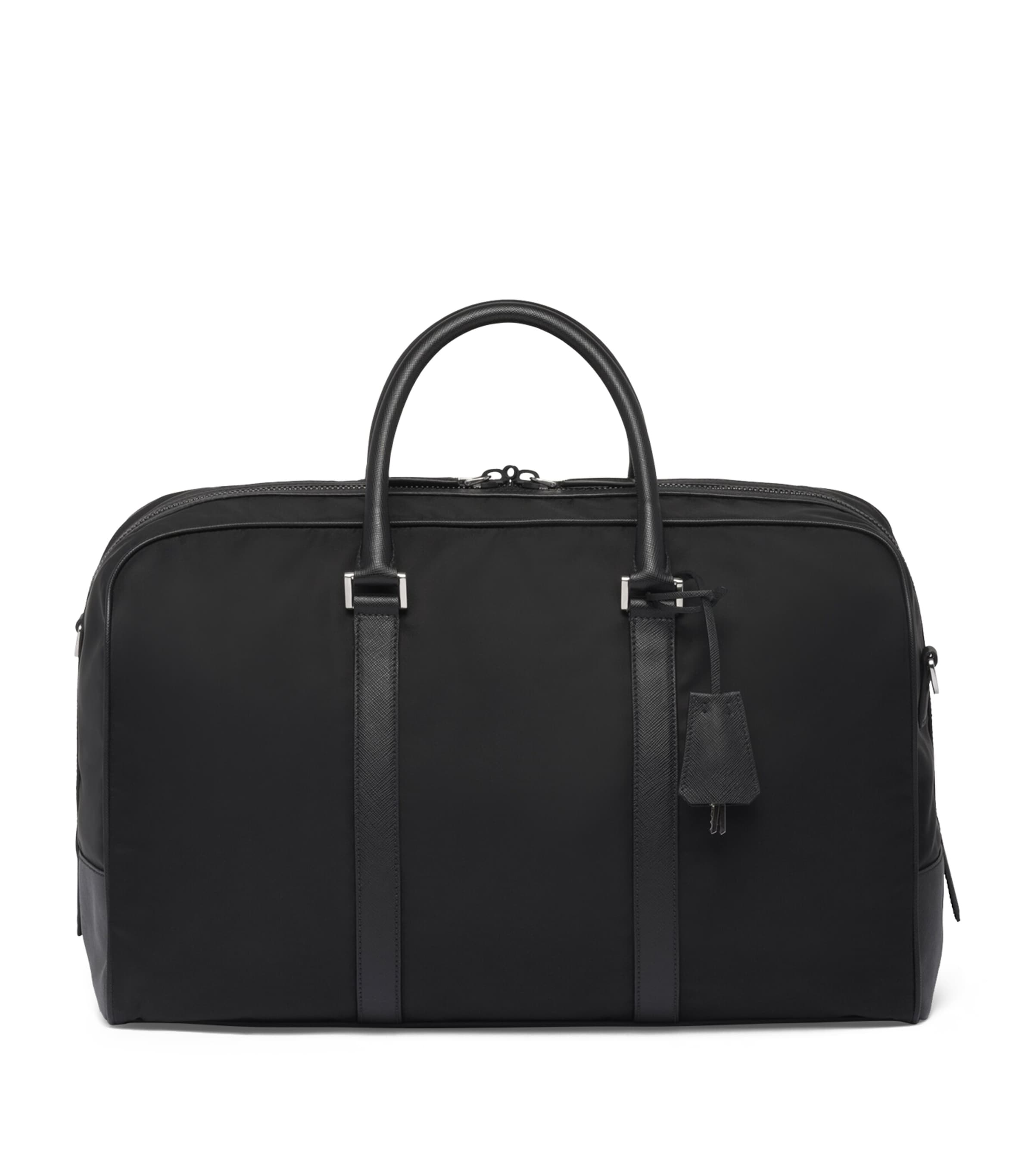 Prada Black Re-Nylon Duffle Bag | Harrods UK