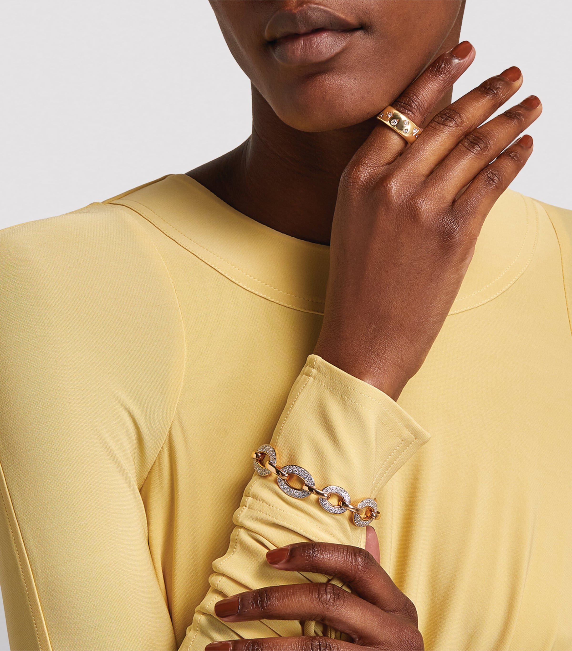 Rose Gold and Diamond Iconica Ring (Szie 47-60) DB000 Image 4