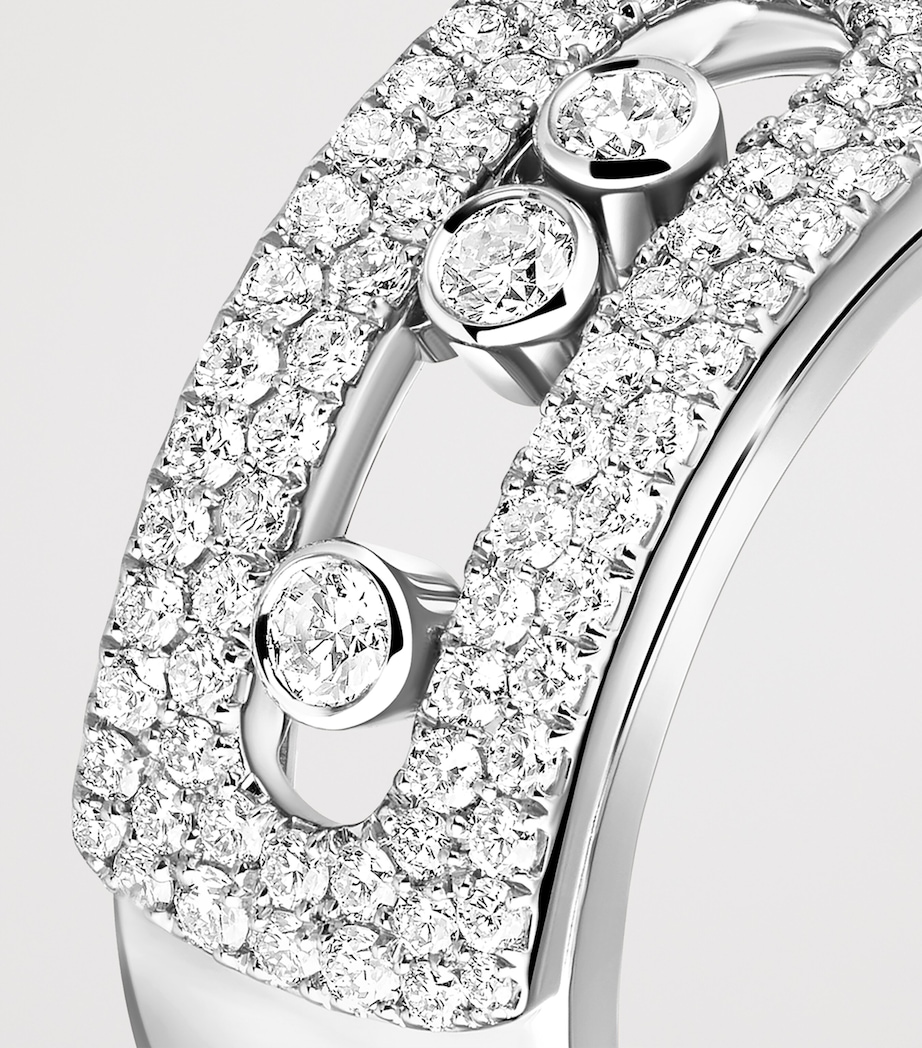 Messika Move Noa White Gold and Pavé White Diamond Ring White Gold Image 3