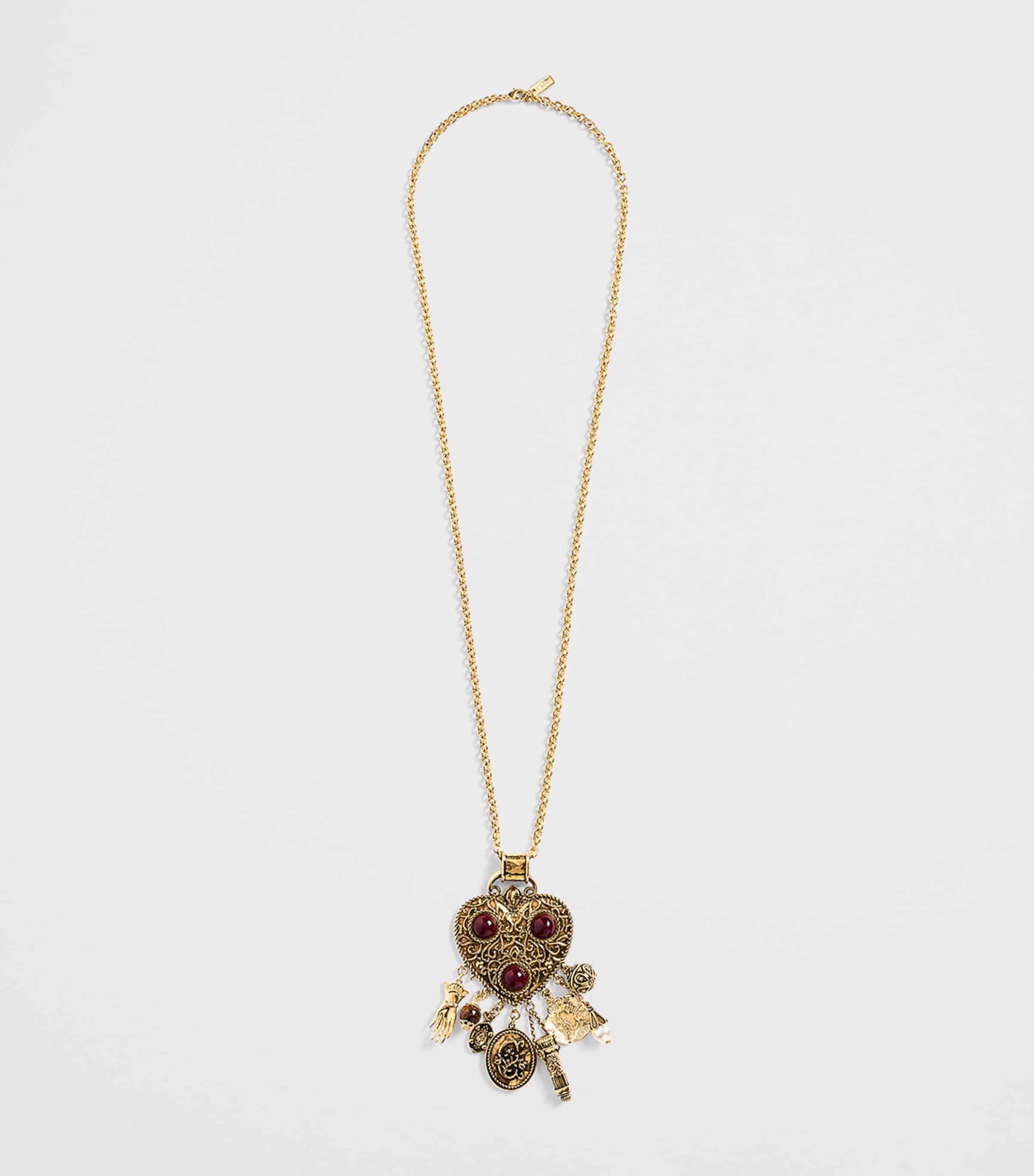 Eclectic Charm Necklace BURGUNDY Image 3