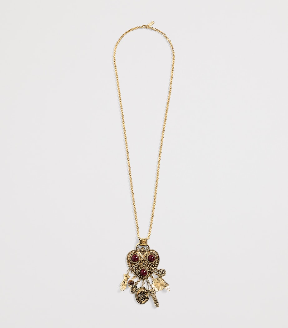 Eclectic Charm Necklace BURGUNDY Image 3