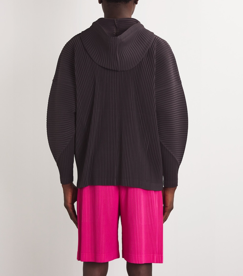 Pleated Hoodie 84 PLUM VIOLET Image 4