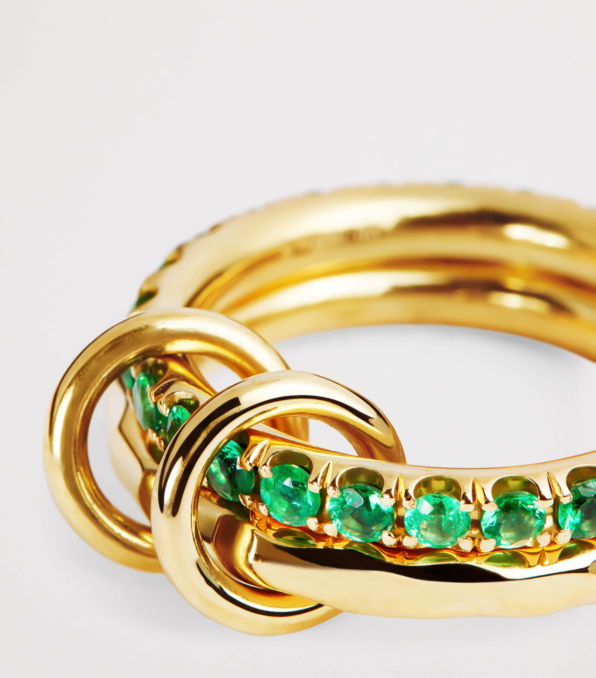 Yellow Gold and Emerald Vetra Vulcan Ring YELLOW GOLD Image 4