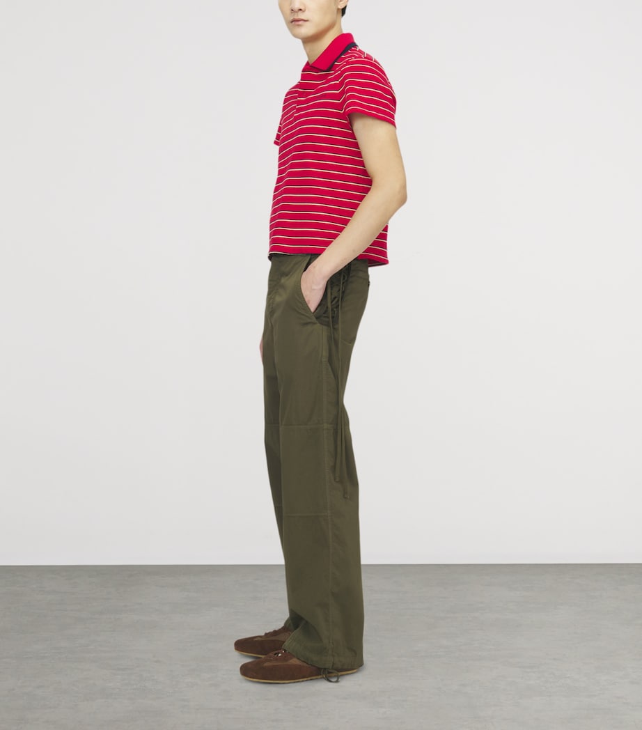 McQueen Mens Stripe Polo Shirt Image 4