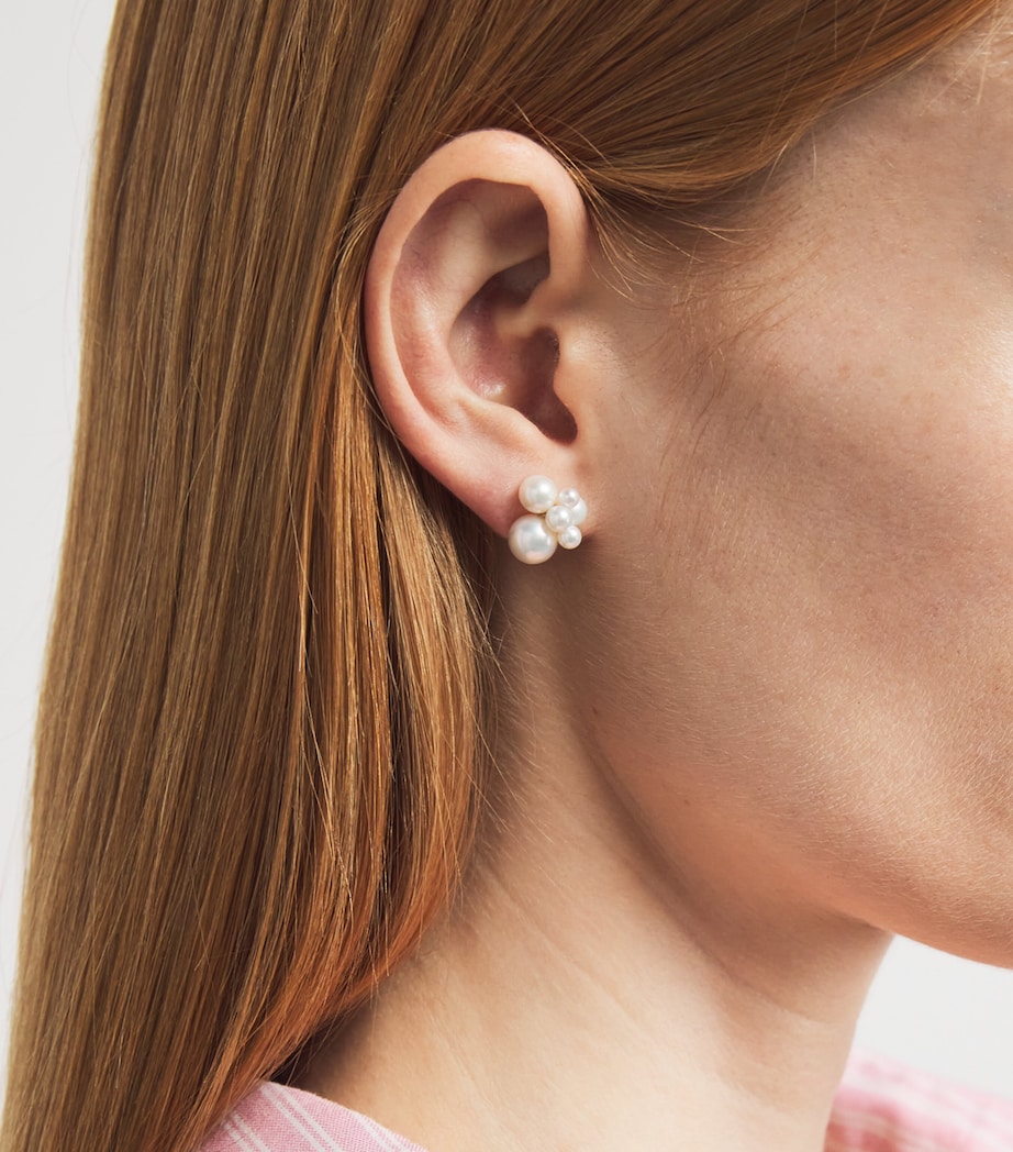 Yellow Gold and Pearl Bisou Single Earring YELLOW GOLD Image 2