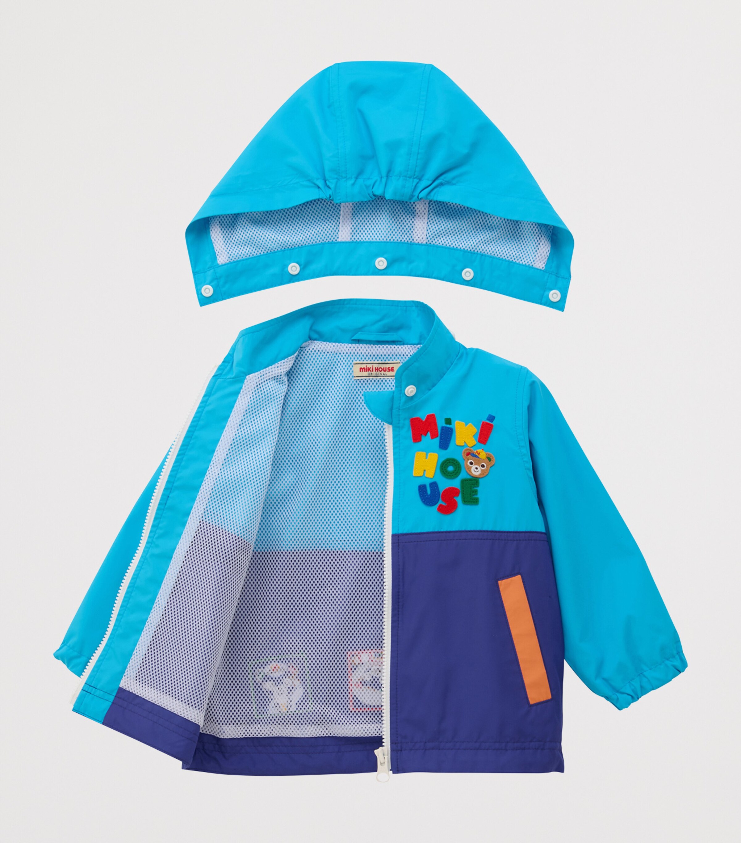 Miki House Pucchi Logo Windbreaker Coat (2-7 Years) Image 3