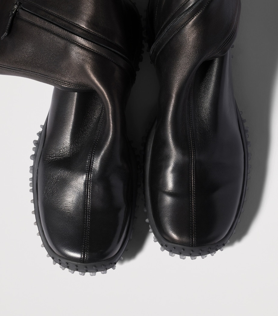 Miu Miu Stretch Nappa Leather Knee-High Boots Black Image 4