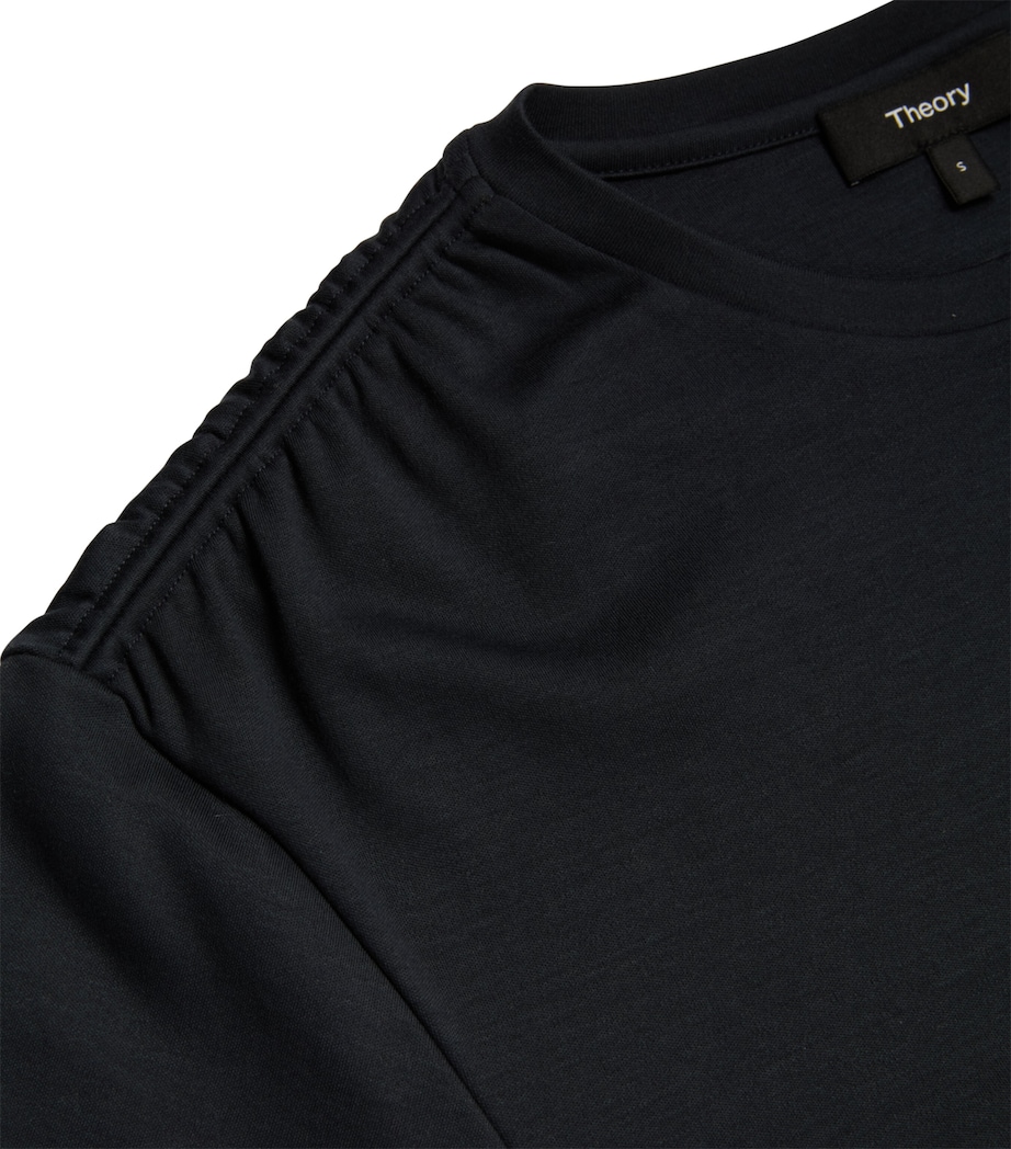 Gathered-Shoulder T-Shirt NOCTURNE NAVY - XLV Image 2