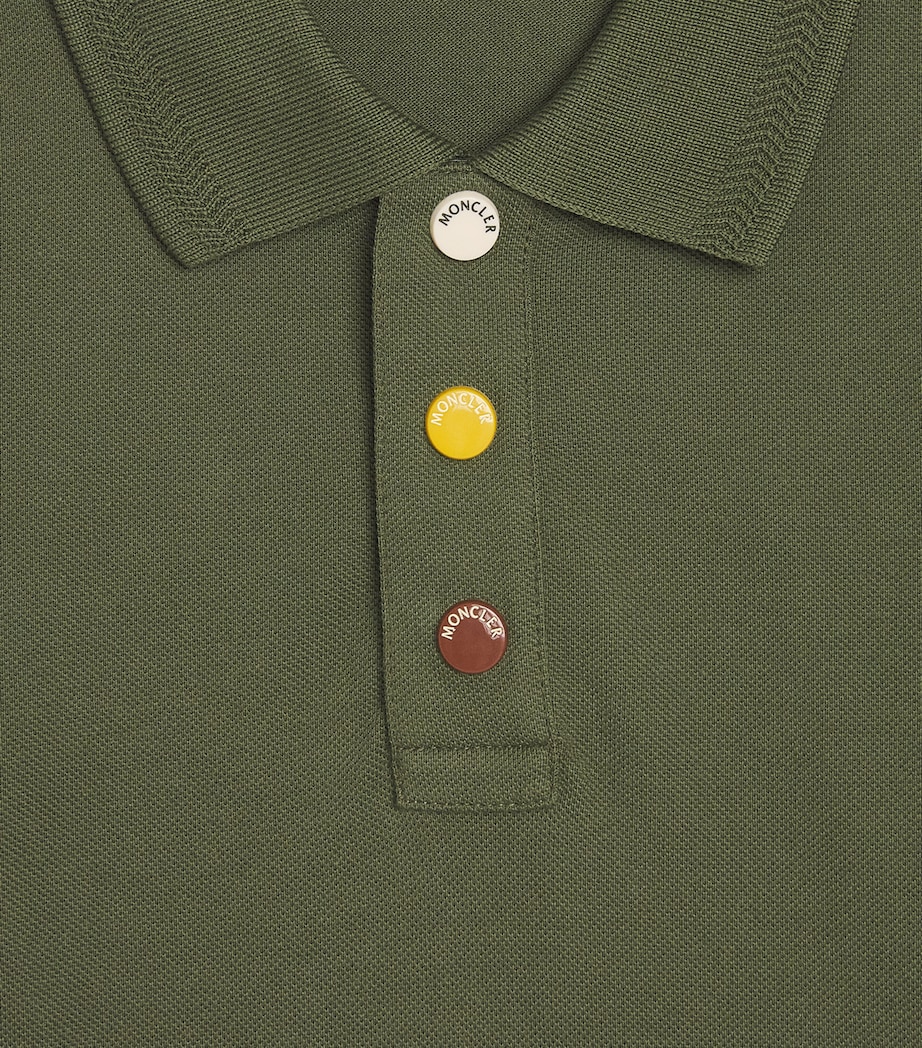 Moncler Enfant Cotton Piquet Polo Shirt (8-10 Years) Image 3