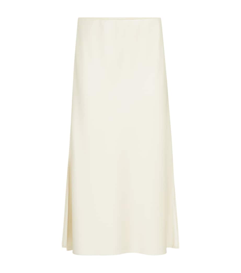 Brunello Cucinelli Womens Satin Midi Skirt Image 1