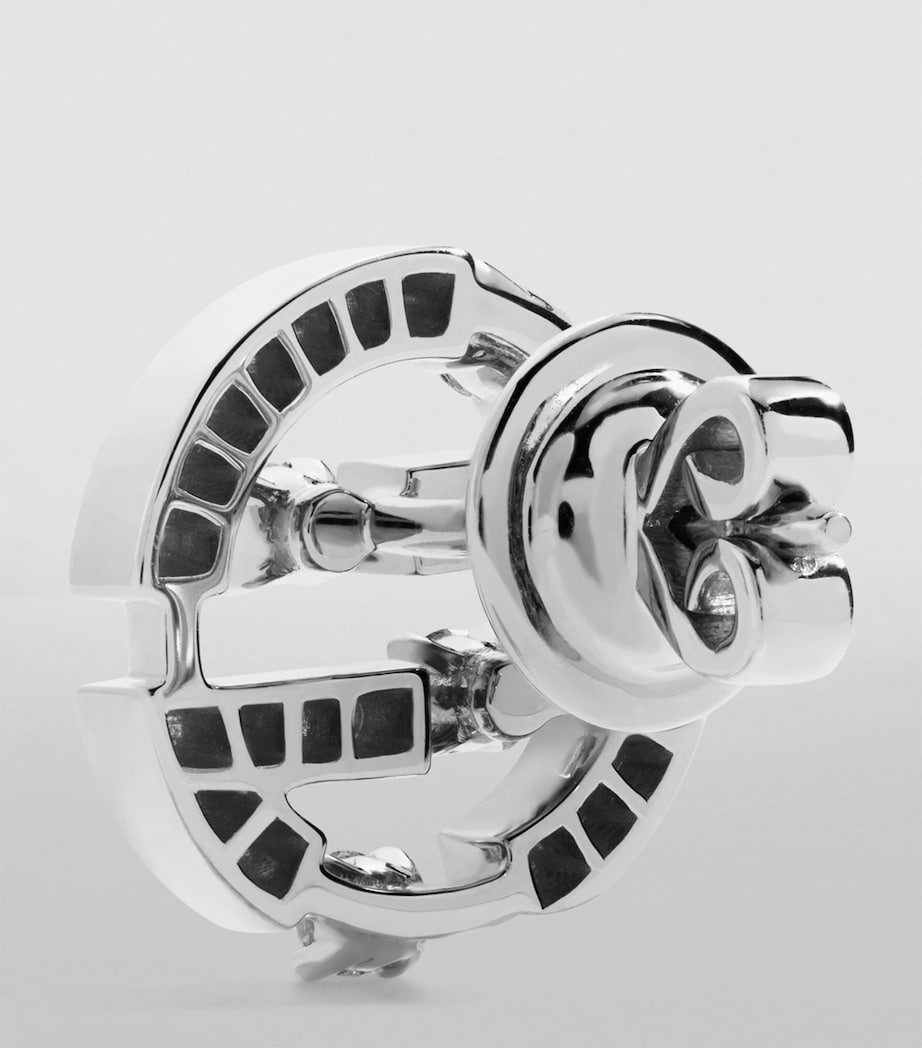 White Gold and Diamond Avenues Earrings WHITE GOLD Image 3