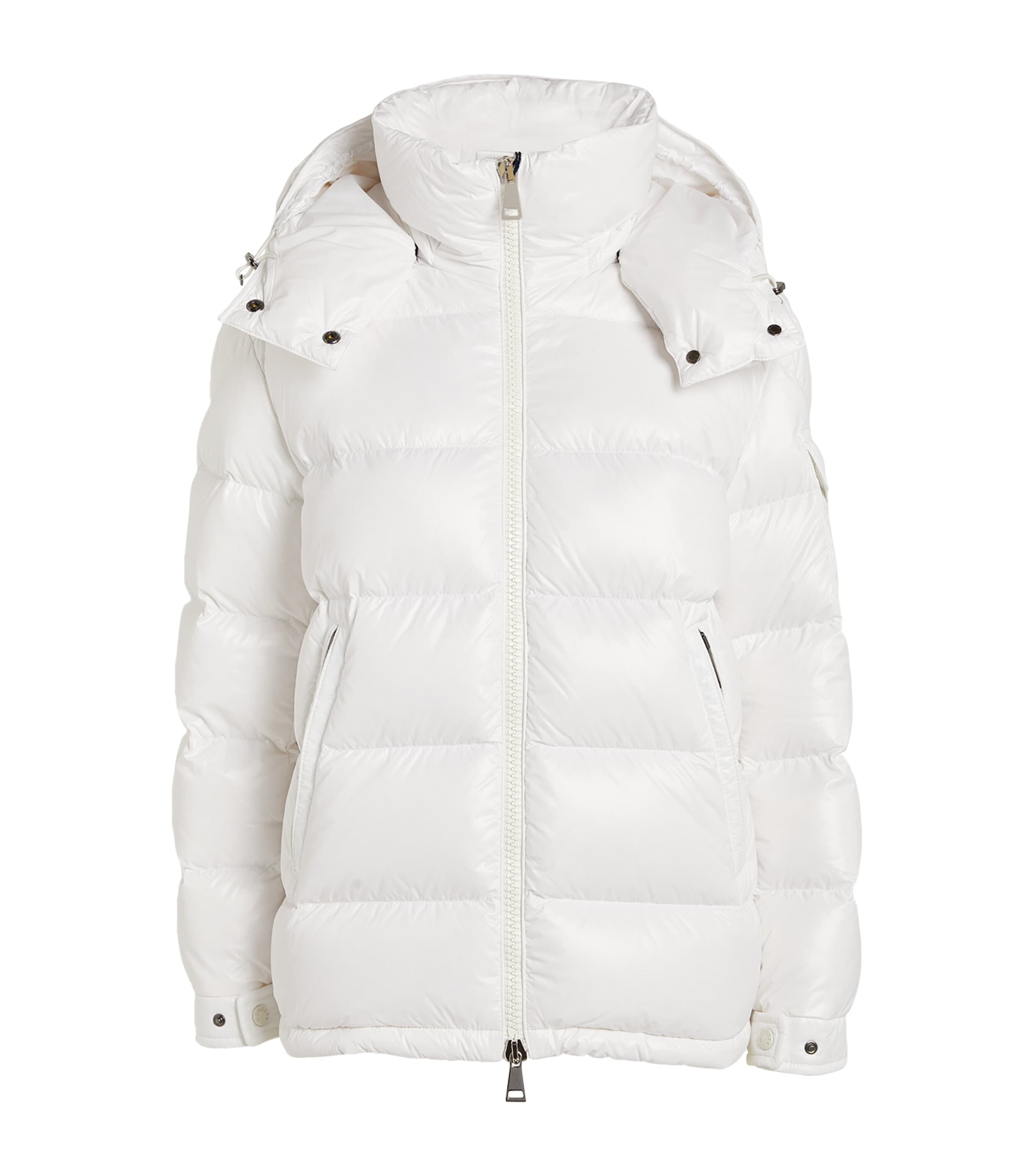 Shop Moncler Down-filled Maire Puffer Jacket In White