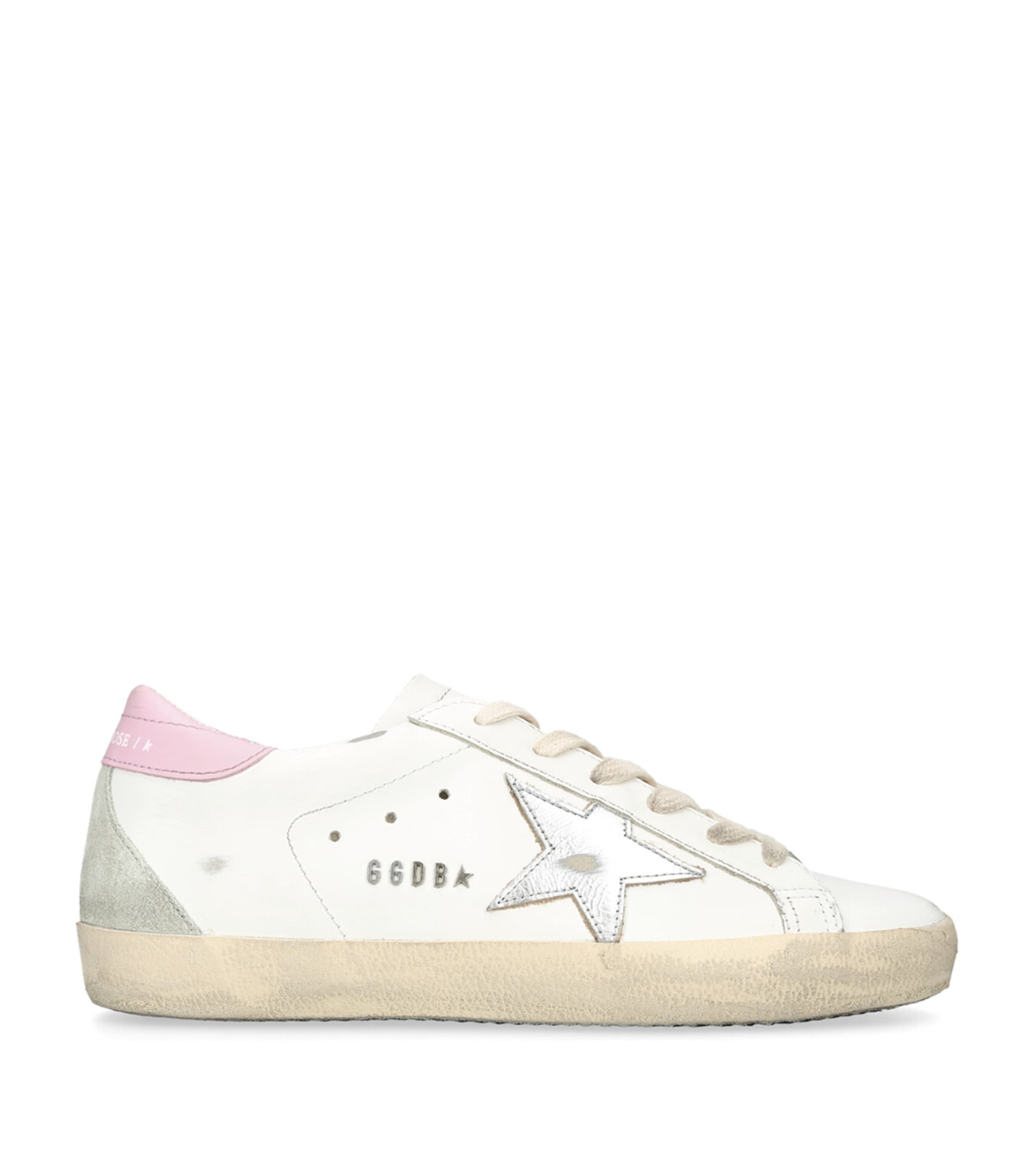 Golden Goose Leather Super-star Sneakers In White