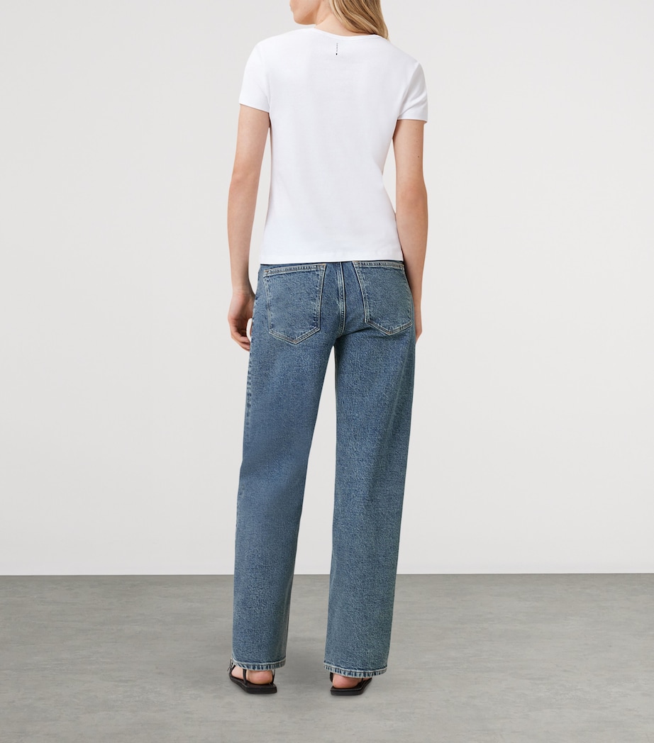 Sadie Barrel Jeans WASHED INDIGO Image 3