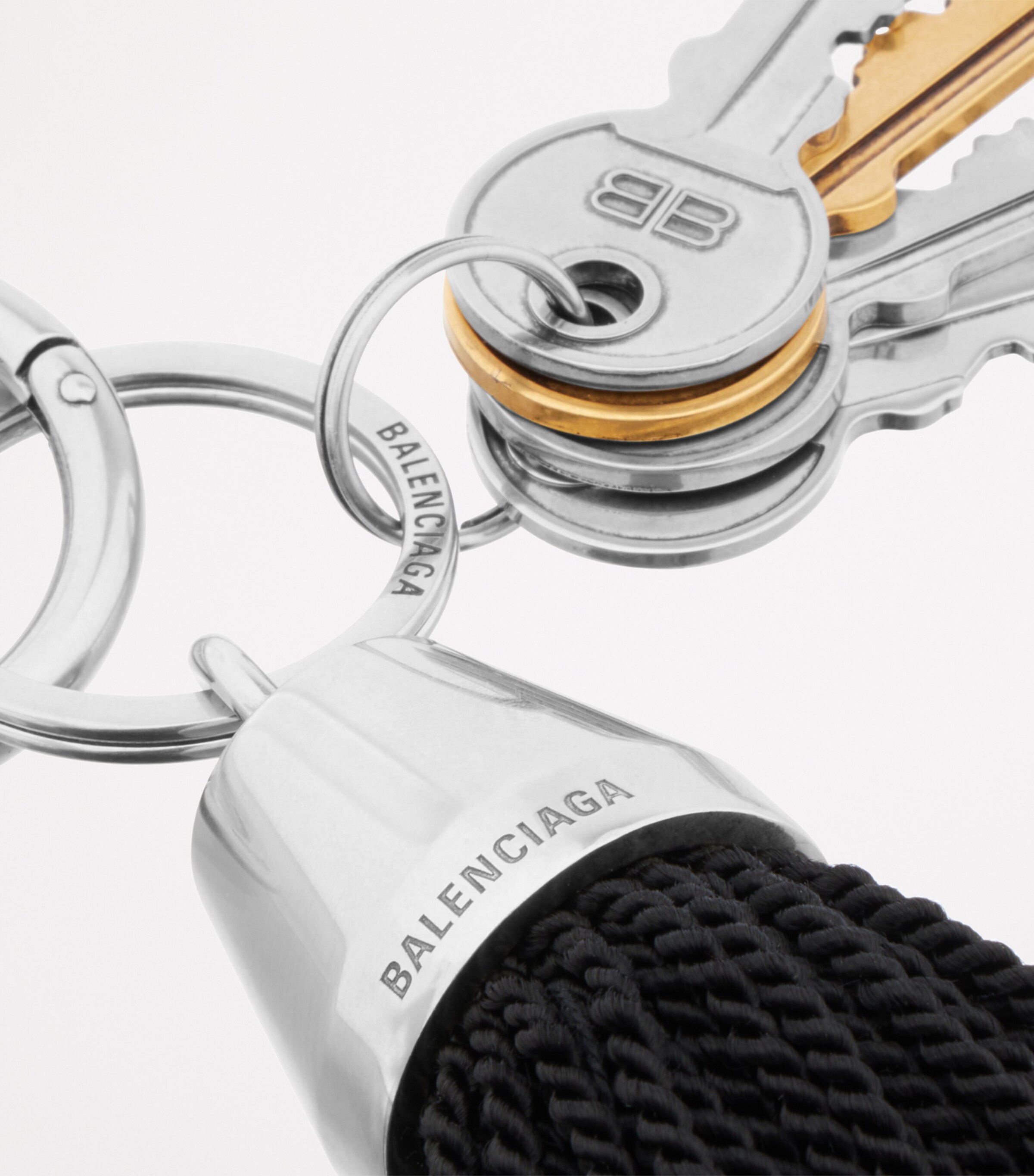 Balenciaga Black Tassle Keyring | Harrods US