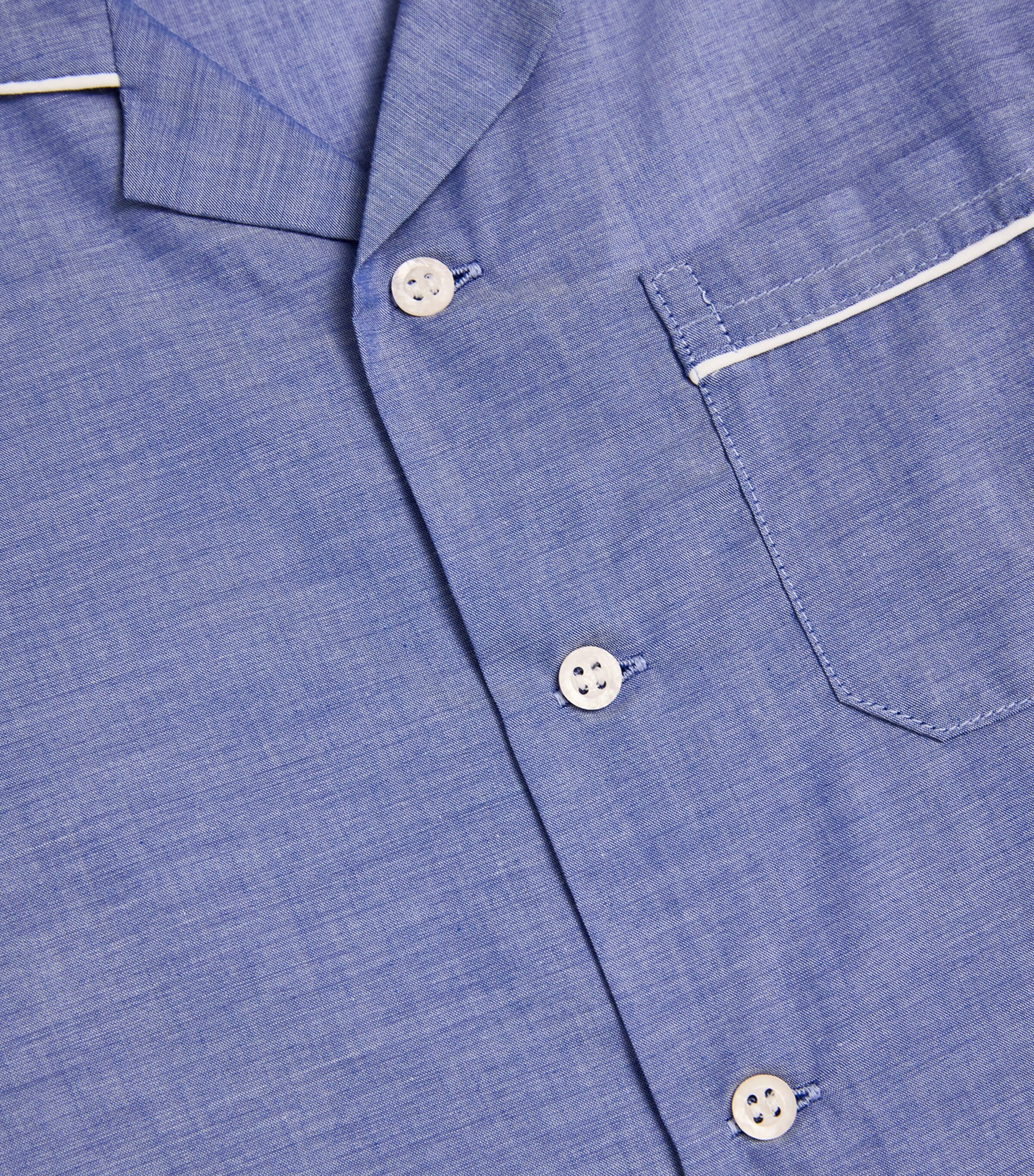 Cotton Amalfi Pyjama Set (3-12 Years) DENIM Image 3