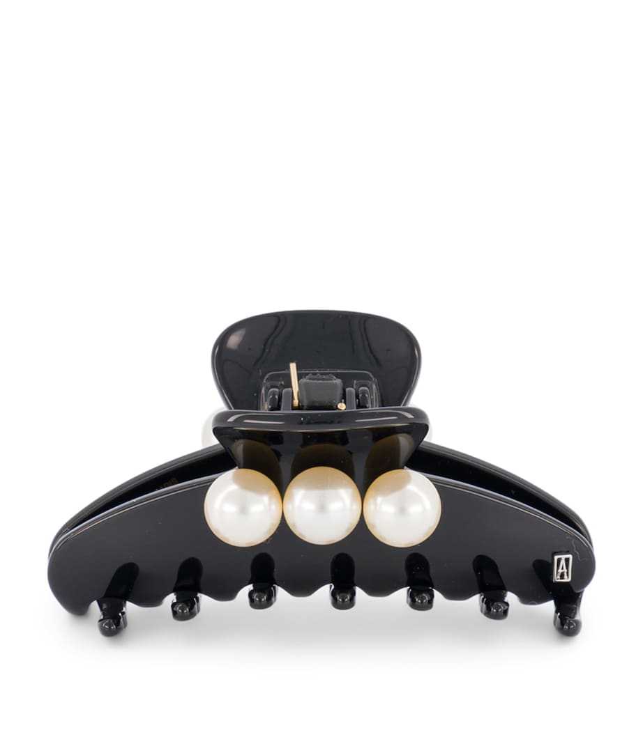 Oversize Pearl-Detail Claw Hair Clip N2- NOIR Image 1