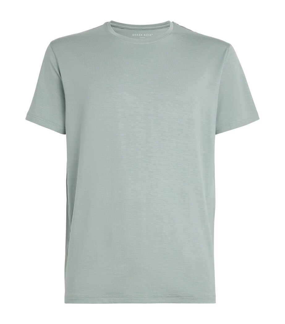 Derek Rose Mens Basel T-Shirt Green Image 1