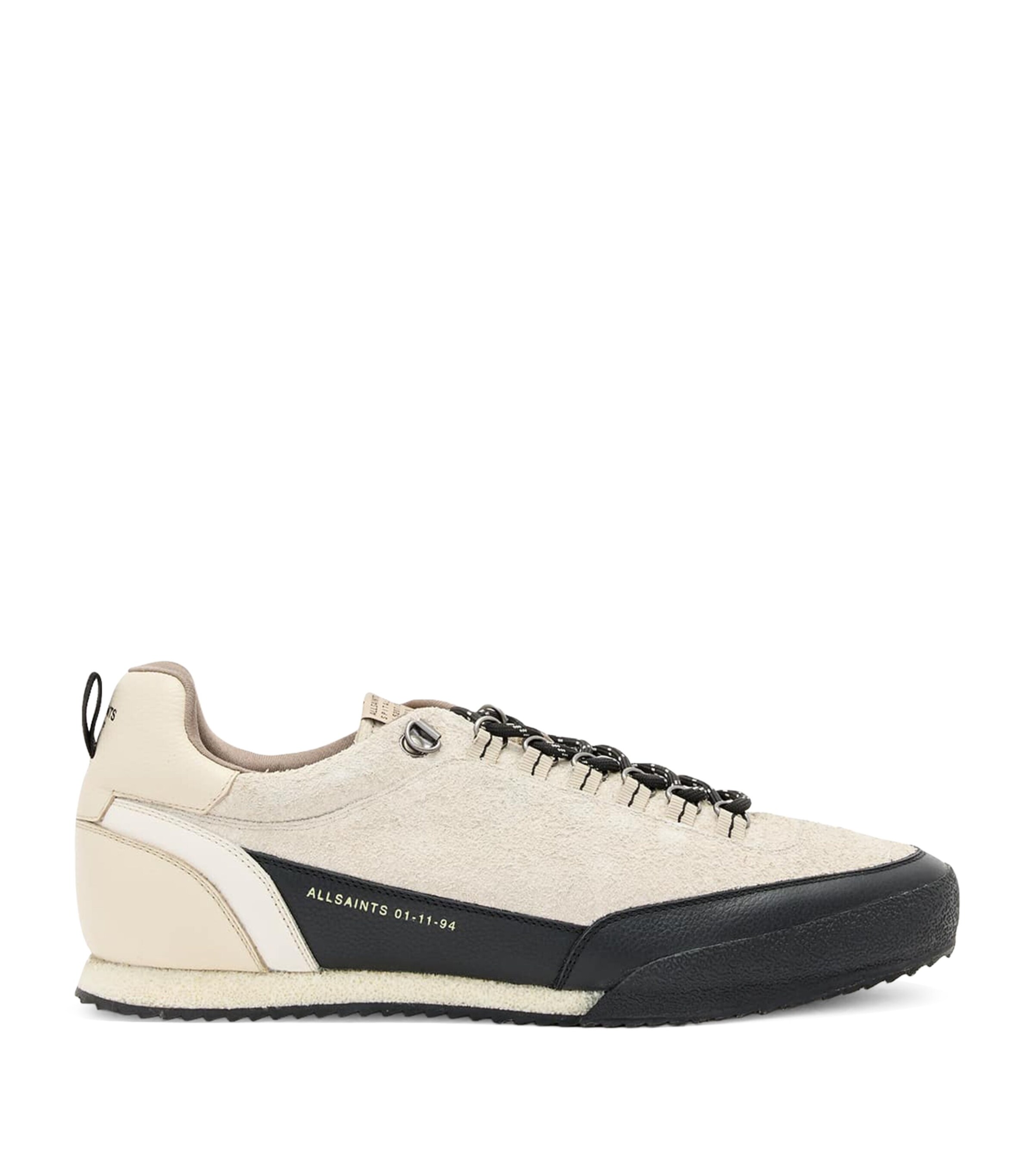 AllSaints Leather Harri Sneakers Chalk White/black Image 1