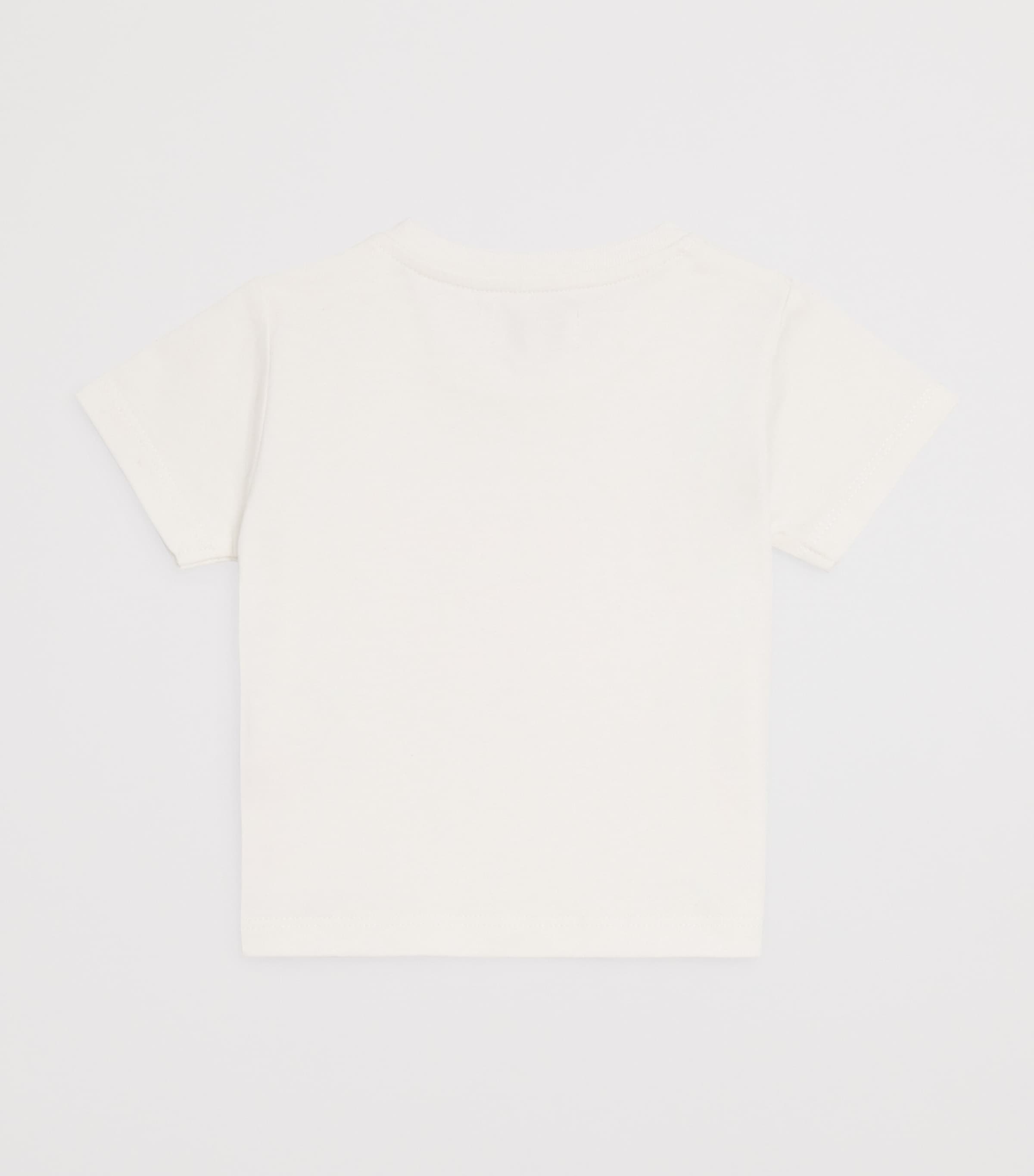 Cotton Logo T-Shirt (0-18 Monhs) IVORY Image 2