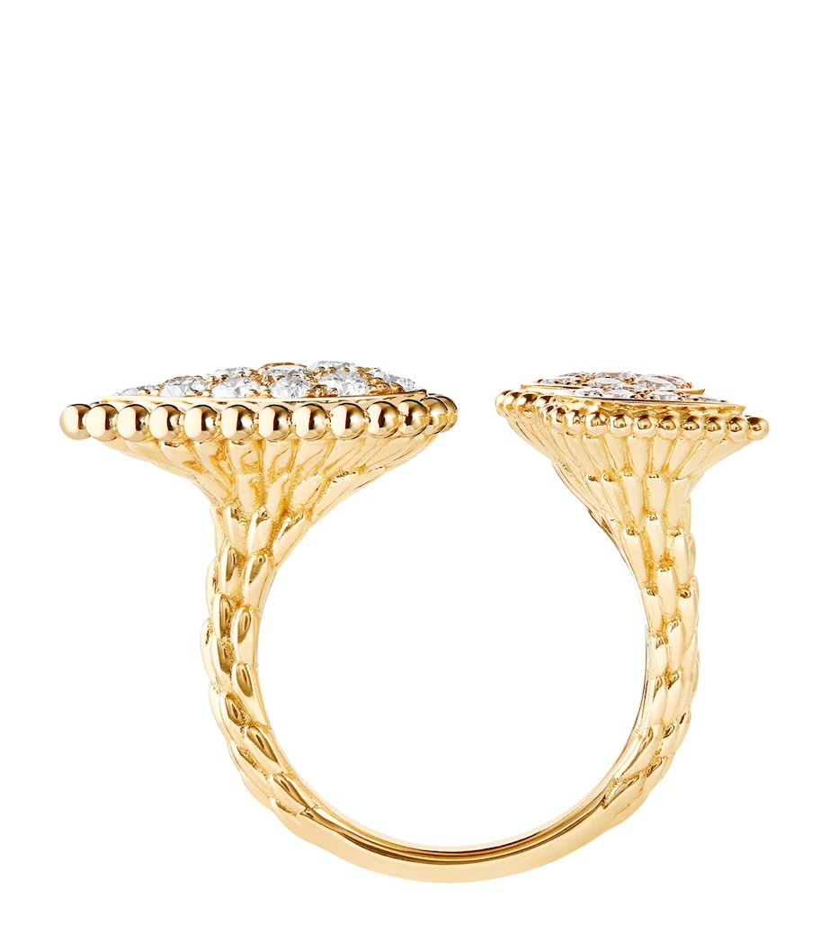 Yellow Gold and Diamond Serpent Bohème Three Motifs Ring YELLOW GOLD Image 3