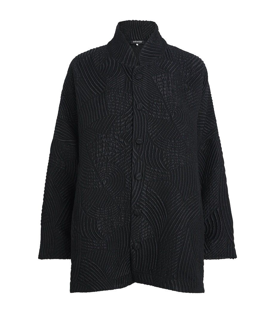Wool-Silk-Blend Jacket BLACK Image 1