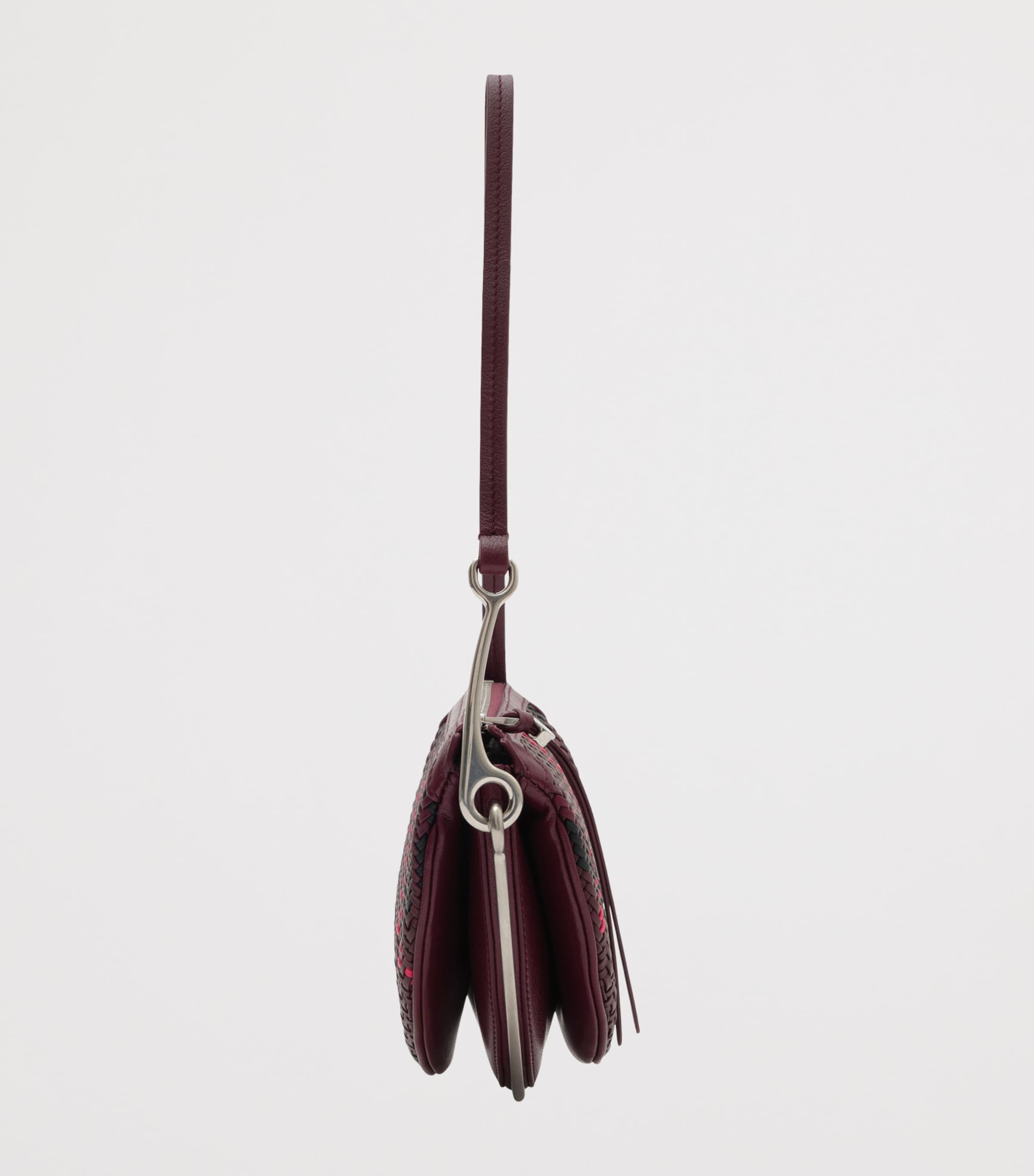 Burberry Small Woven Bridle Saddle Bag Rubus Image 4