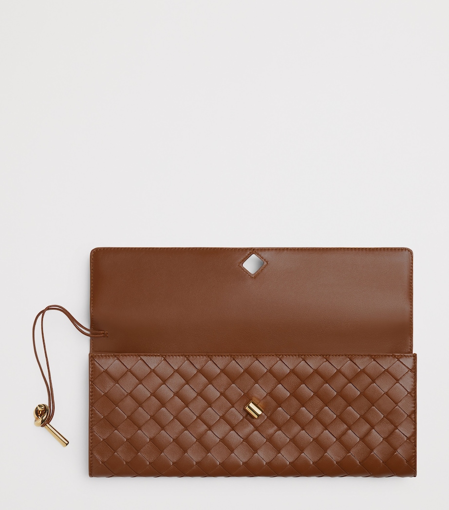 Intrecciato Leather Andiamo Clutch Bag 2599 Image 3