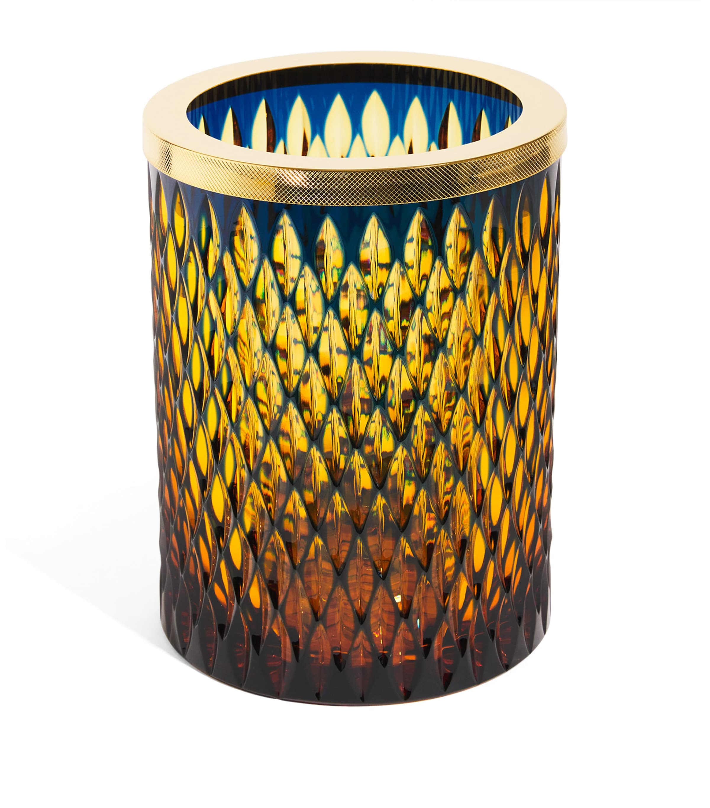 Crystal Bin AMBER/BLUE, GOLD Image 1