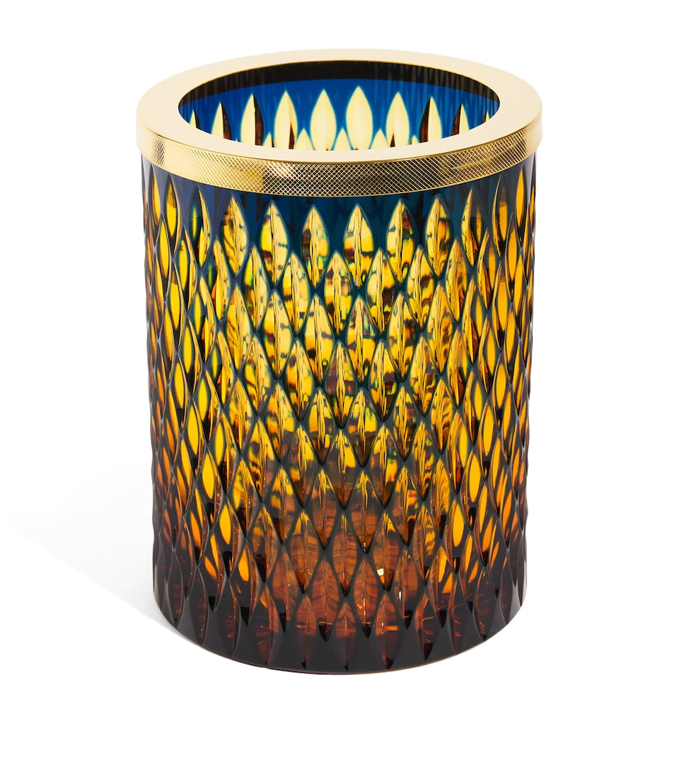 ZODIAC Crystal Bin Amber/blue, Gold