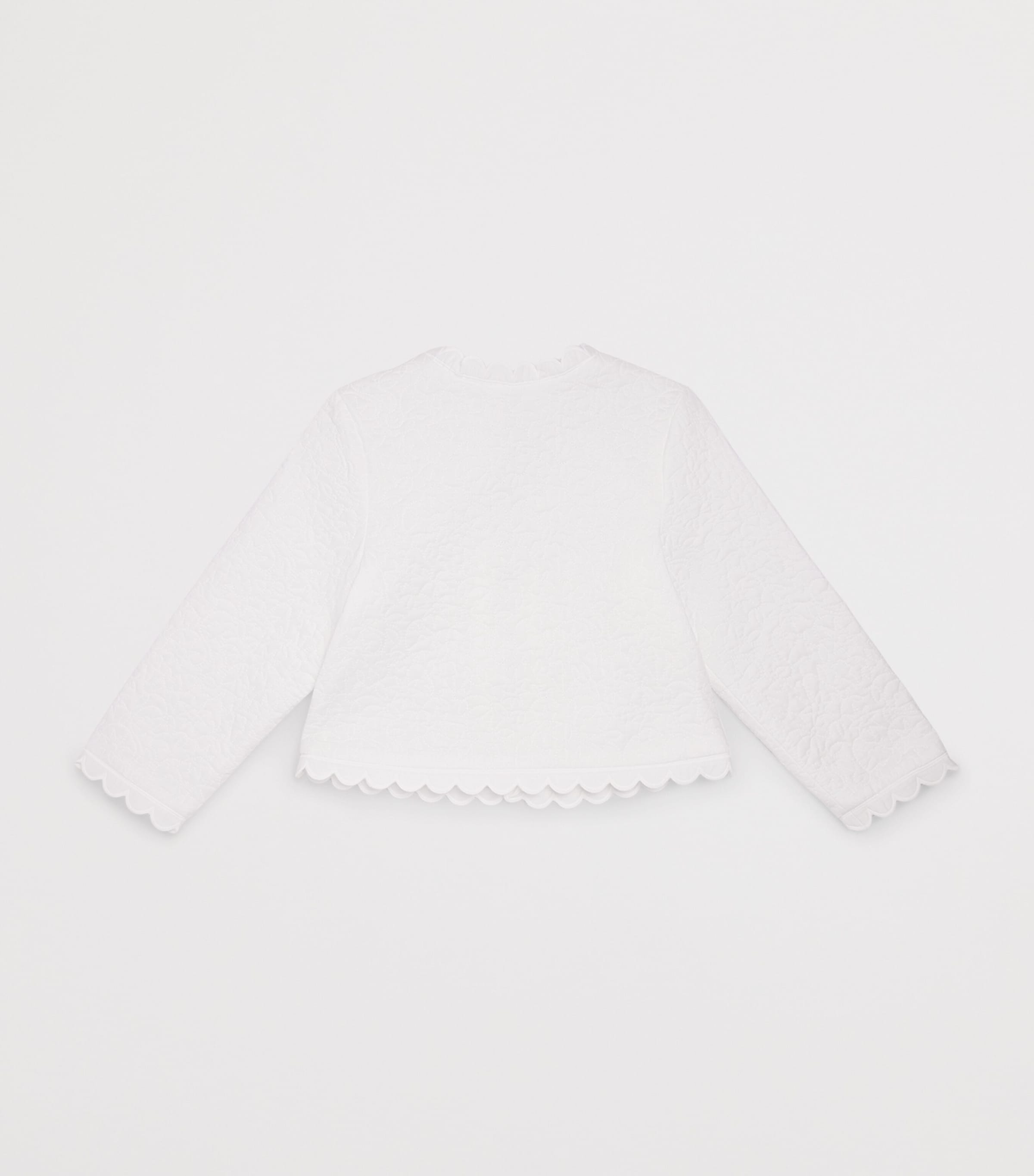 Zimmermann Kids Quilted Solstice Jacket (2-12 Years) Ivory Image 2