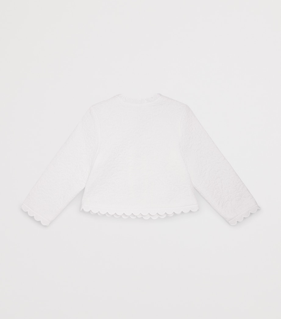 Zimmermann Kids Quilted Solstice Jacket (2-12 Years) Ivory Image 2