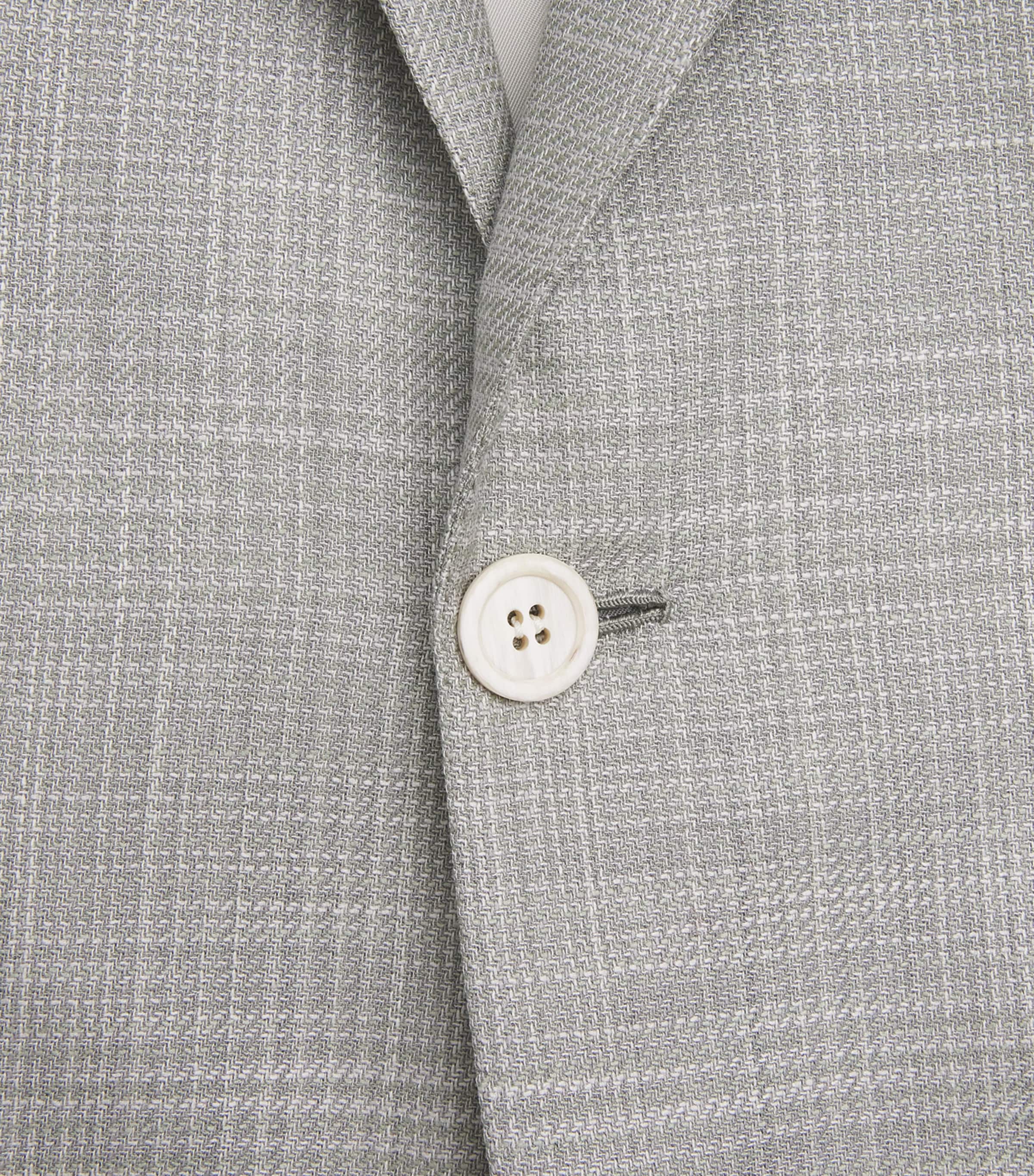 Wool-Silk Check Ravello Blazer 1515 Image 5