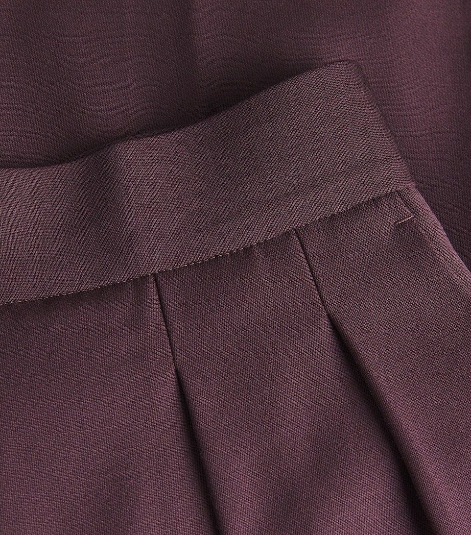 Roksanda Womens Satin Ragosta Tailored Trousers Burgundy Image 6